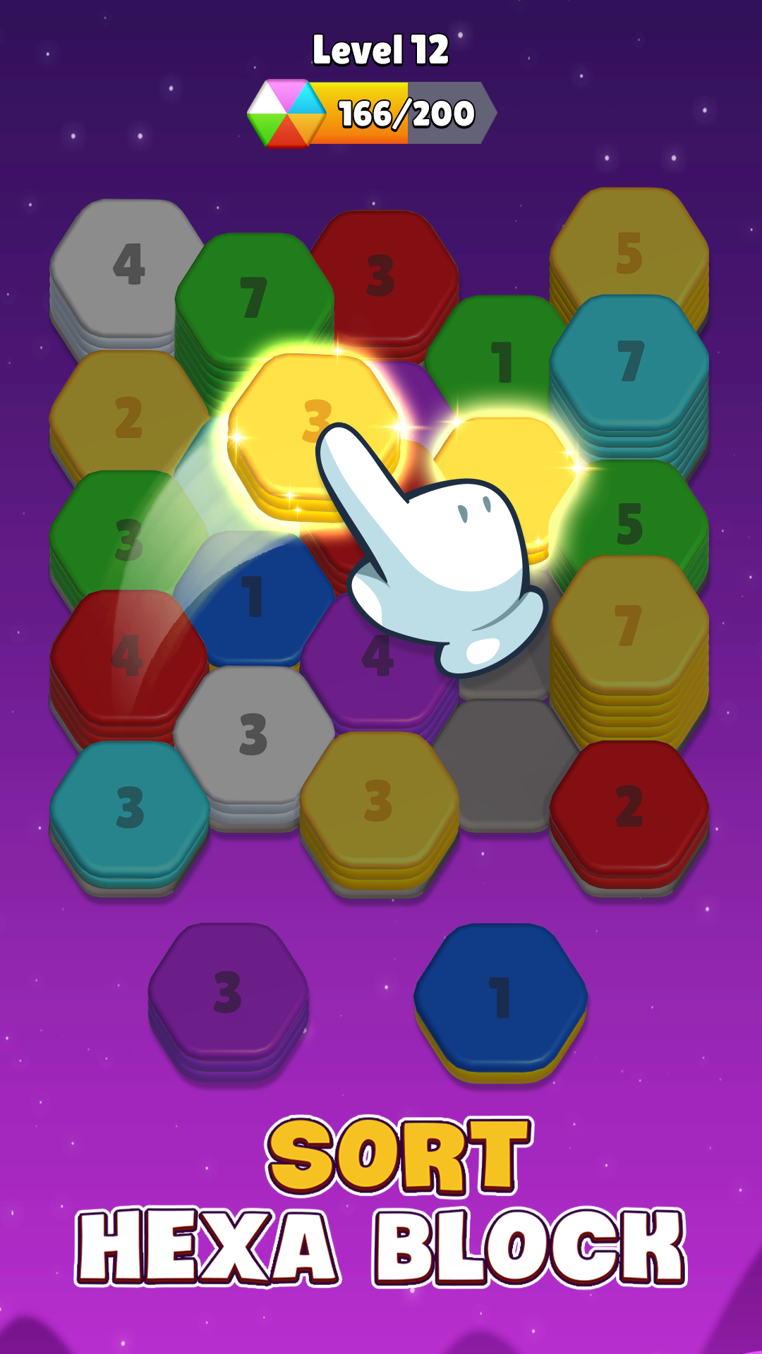 اسکرین شات 1 بازی Hexa Sort 3D: Color Puzzle