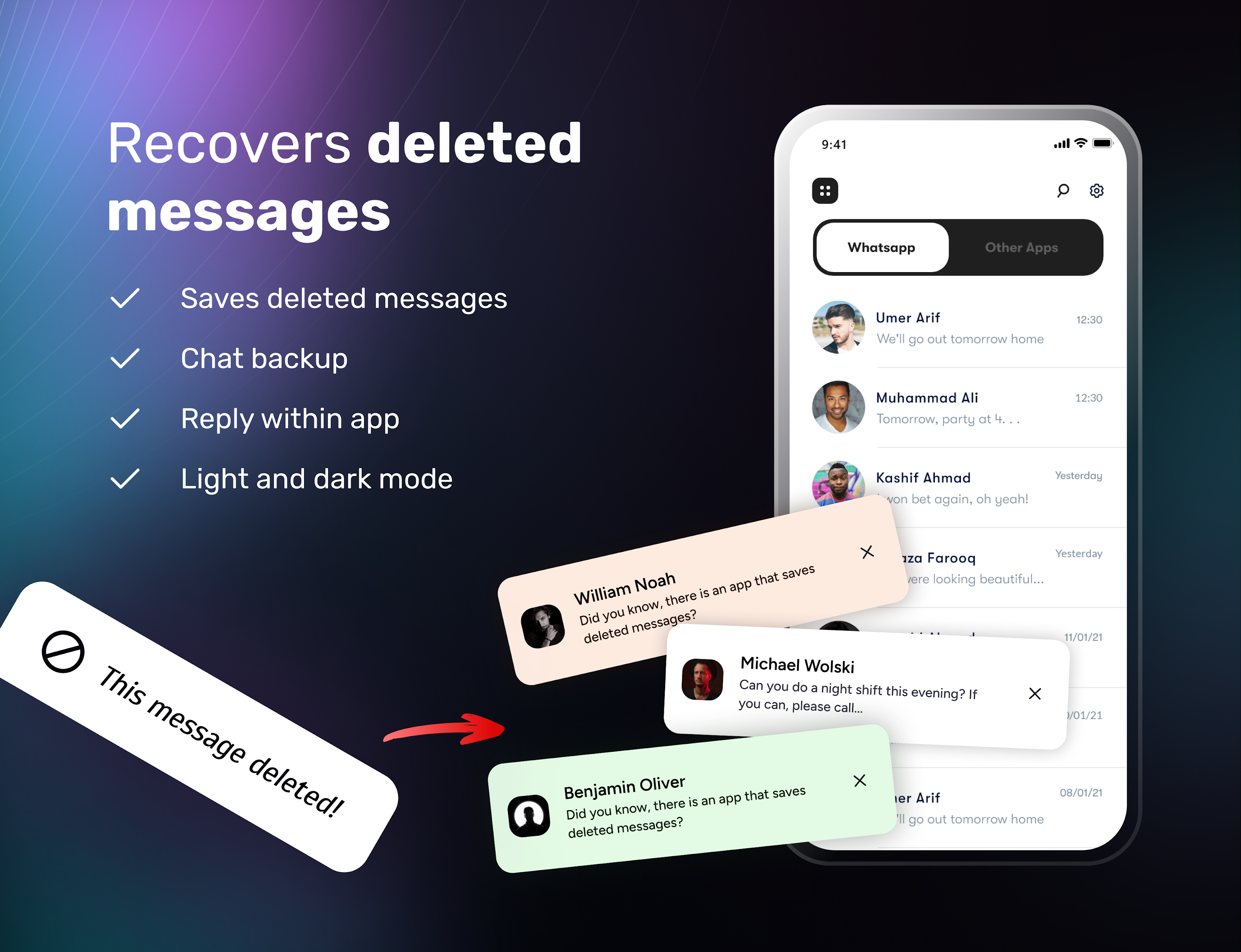 اسکرین شات 1 برنامه Hide Blue Ticks: No Last Seen
