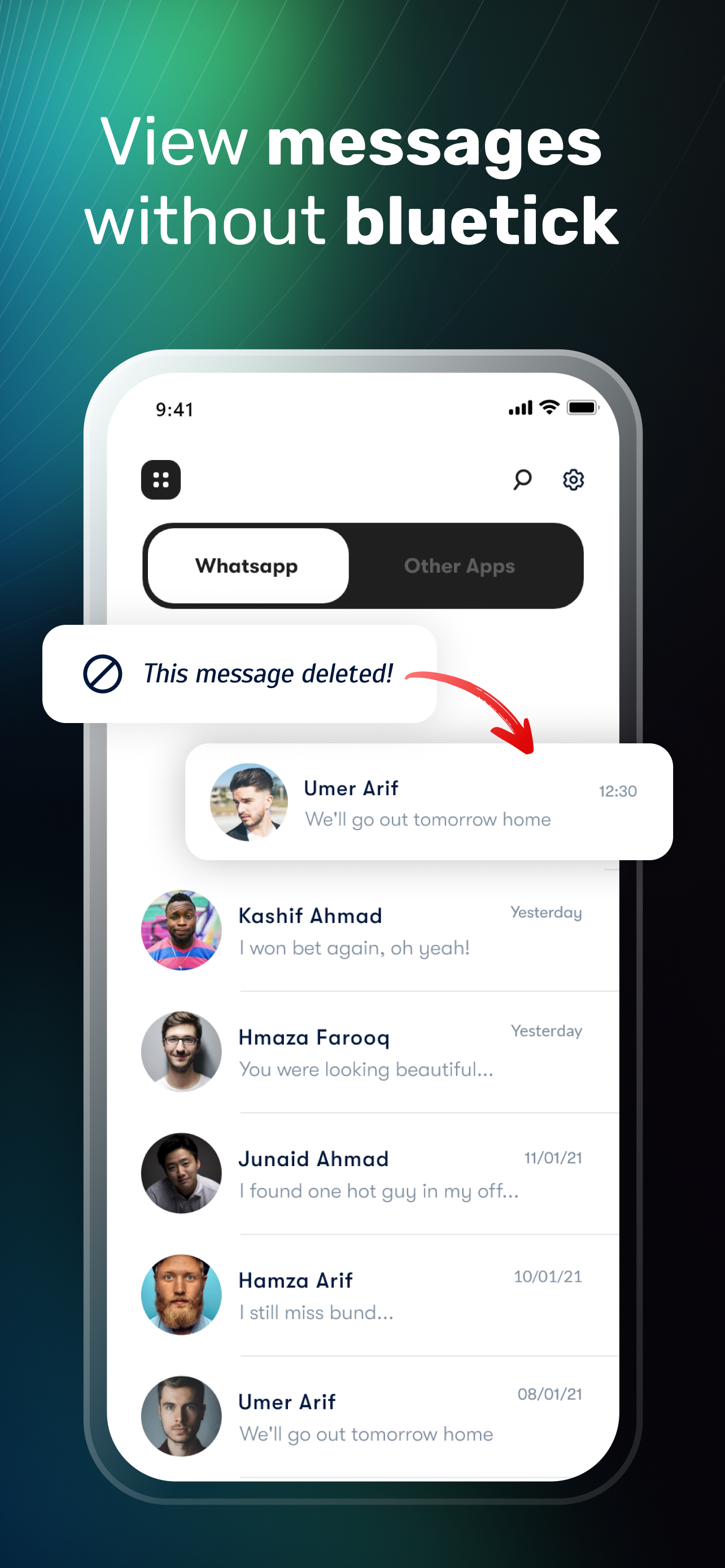 اسکرین شات 2 برنامه Hide Blue Ticks: No Last Seen