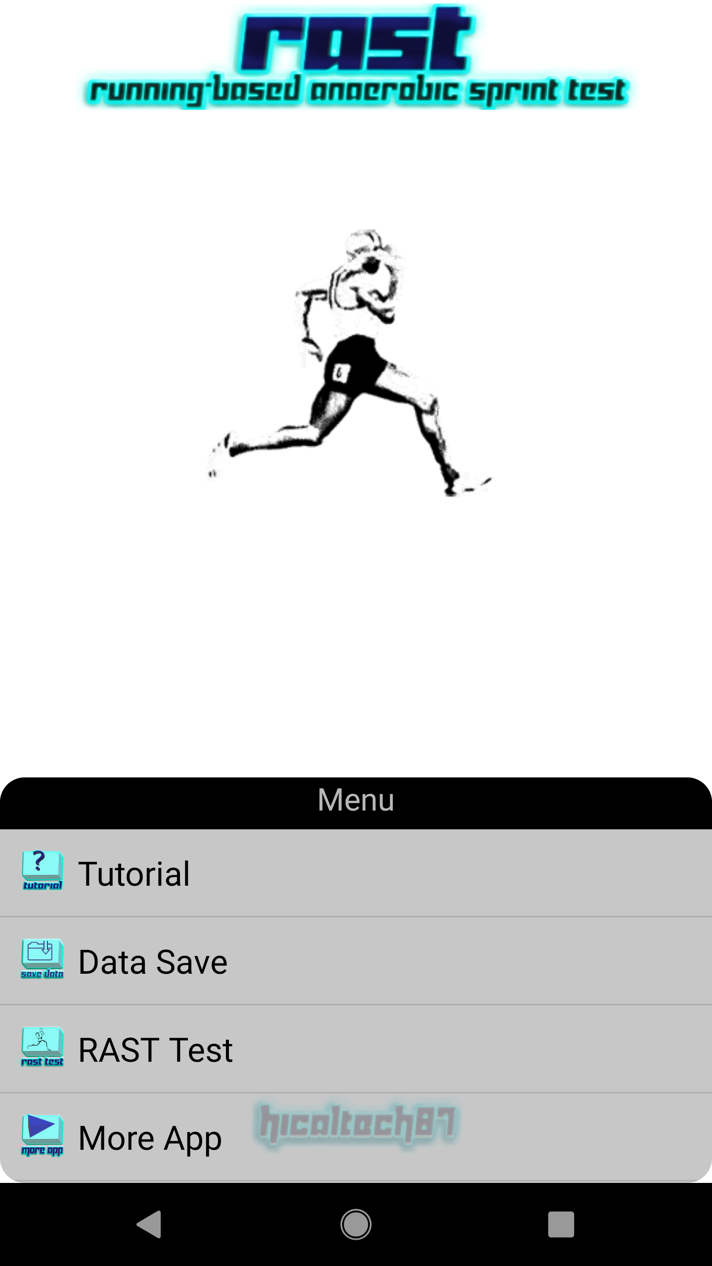 اسکرین شات 1 برنامه RAST (Anaerobic Sprint Test)