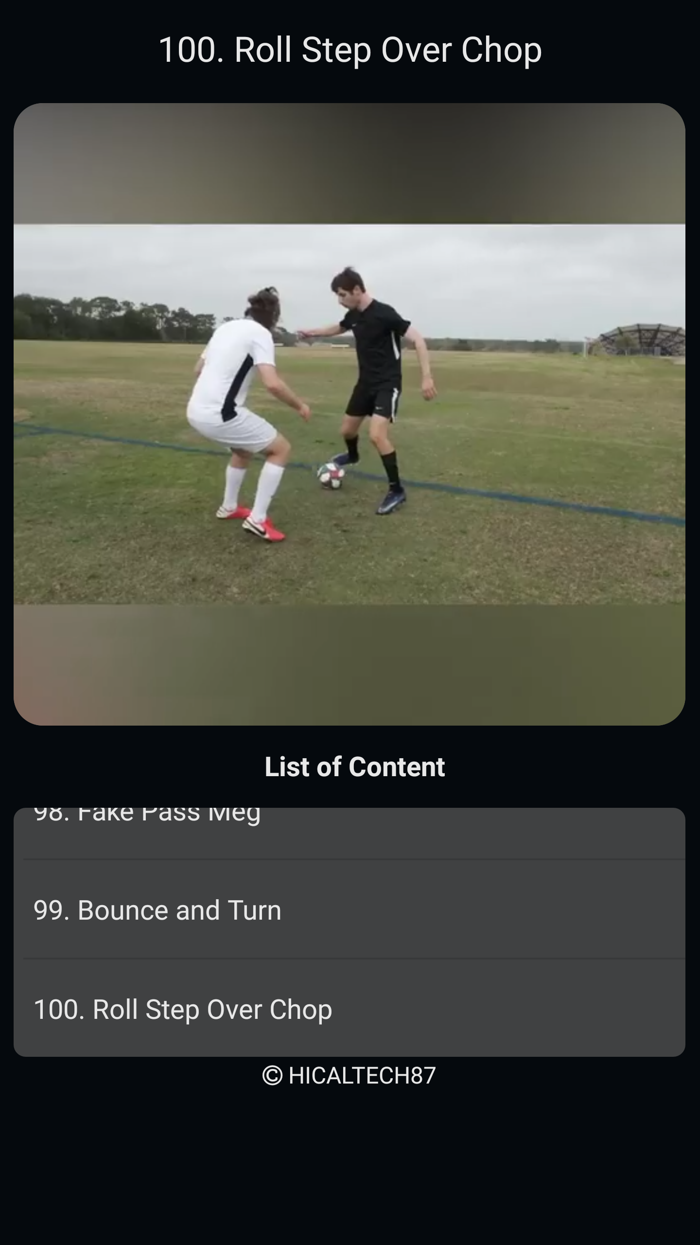 اسکرین شات 2 برنامه Football Skills Master