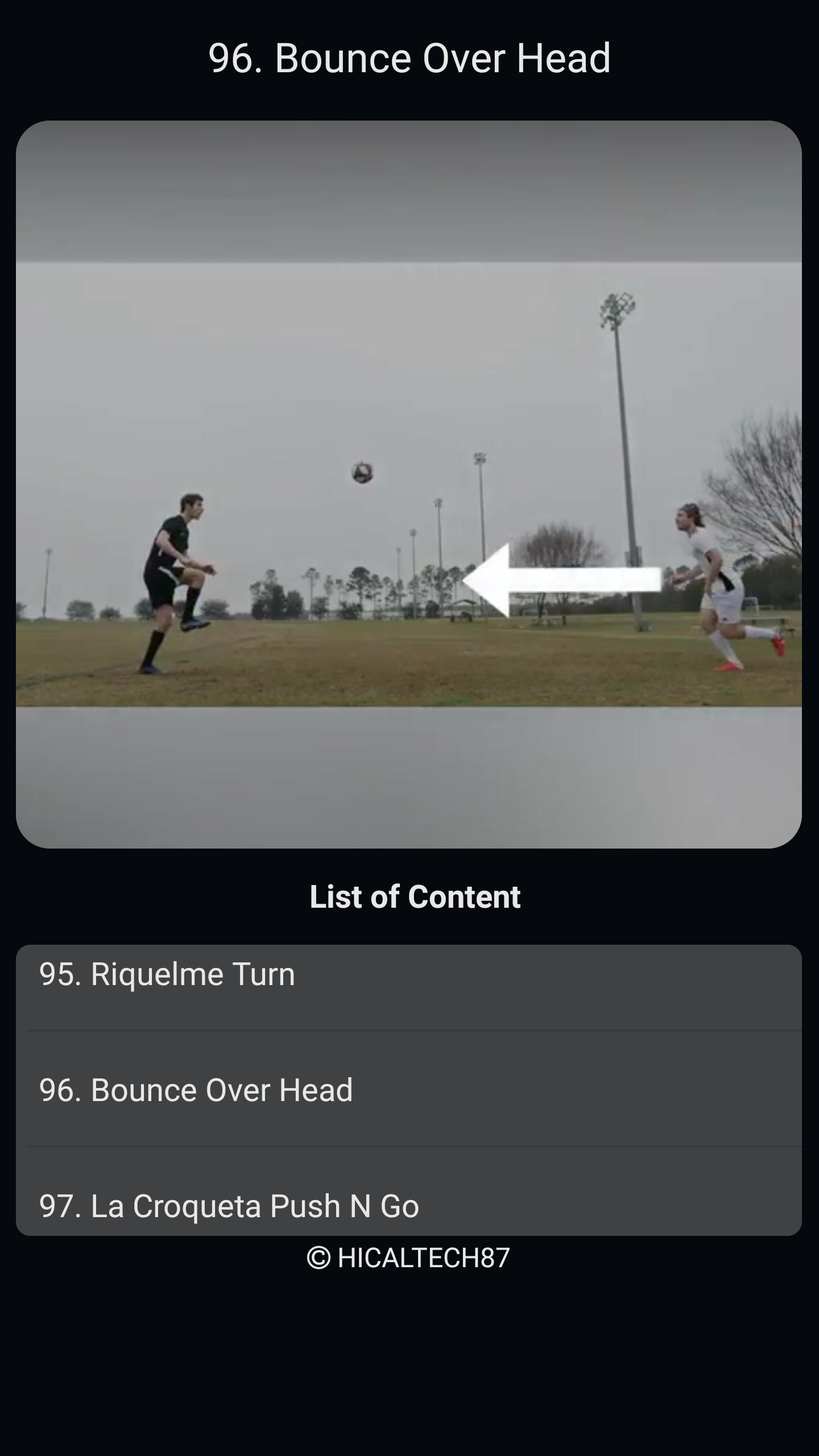 اسکرین شات 3 برنامه Football Skills Master