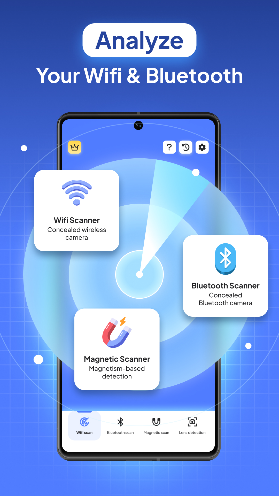 اسکرین شات 2 برنامه Hidden Camera Detector - CamX