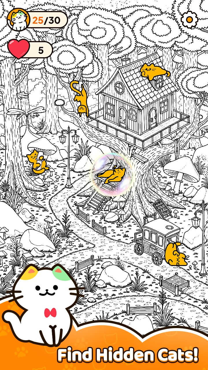 اسکرین شات 1 بازی Find Cats: Spot Hidden Object