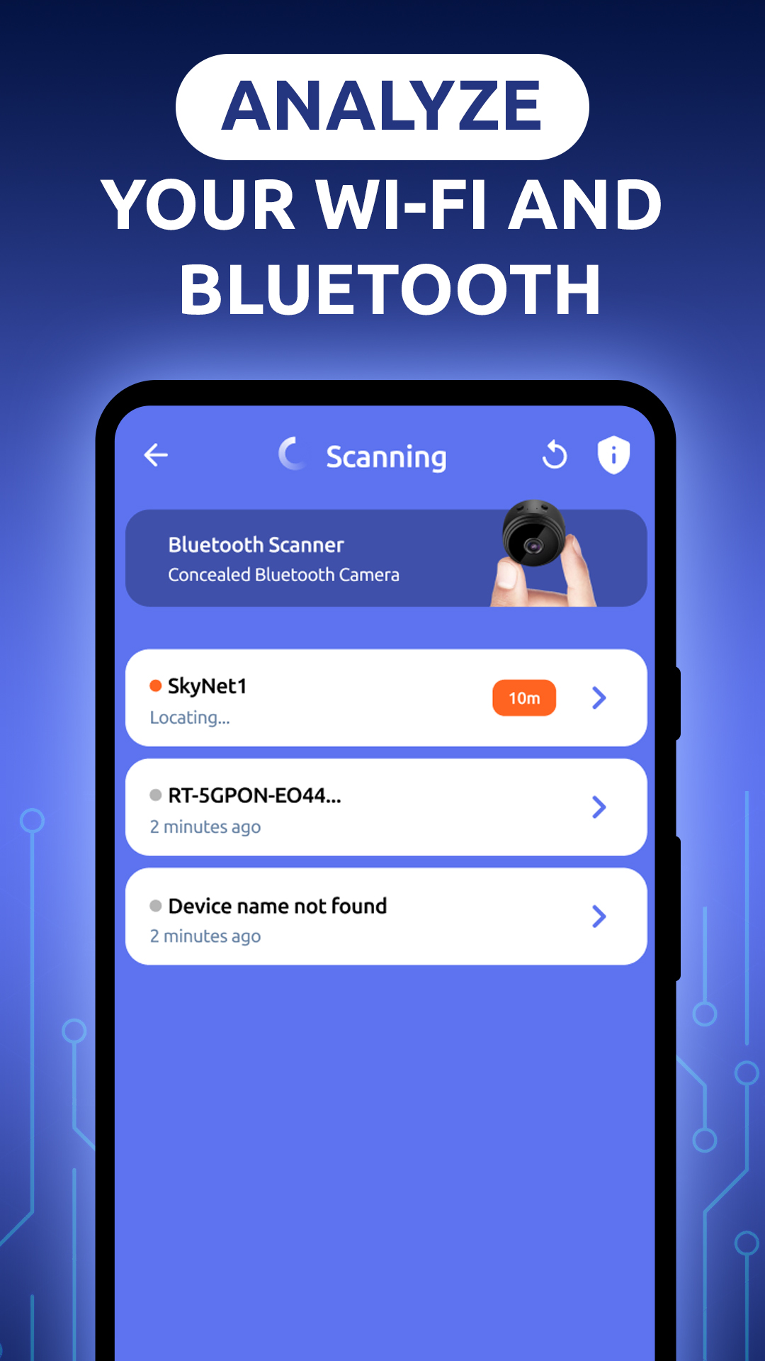 اسکرین شات 3 برنامه Hidden Device Camera Detector
