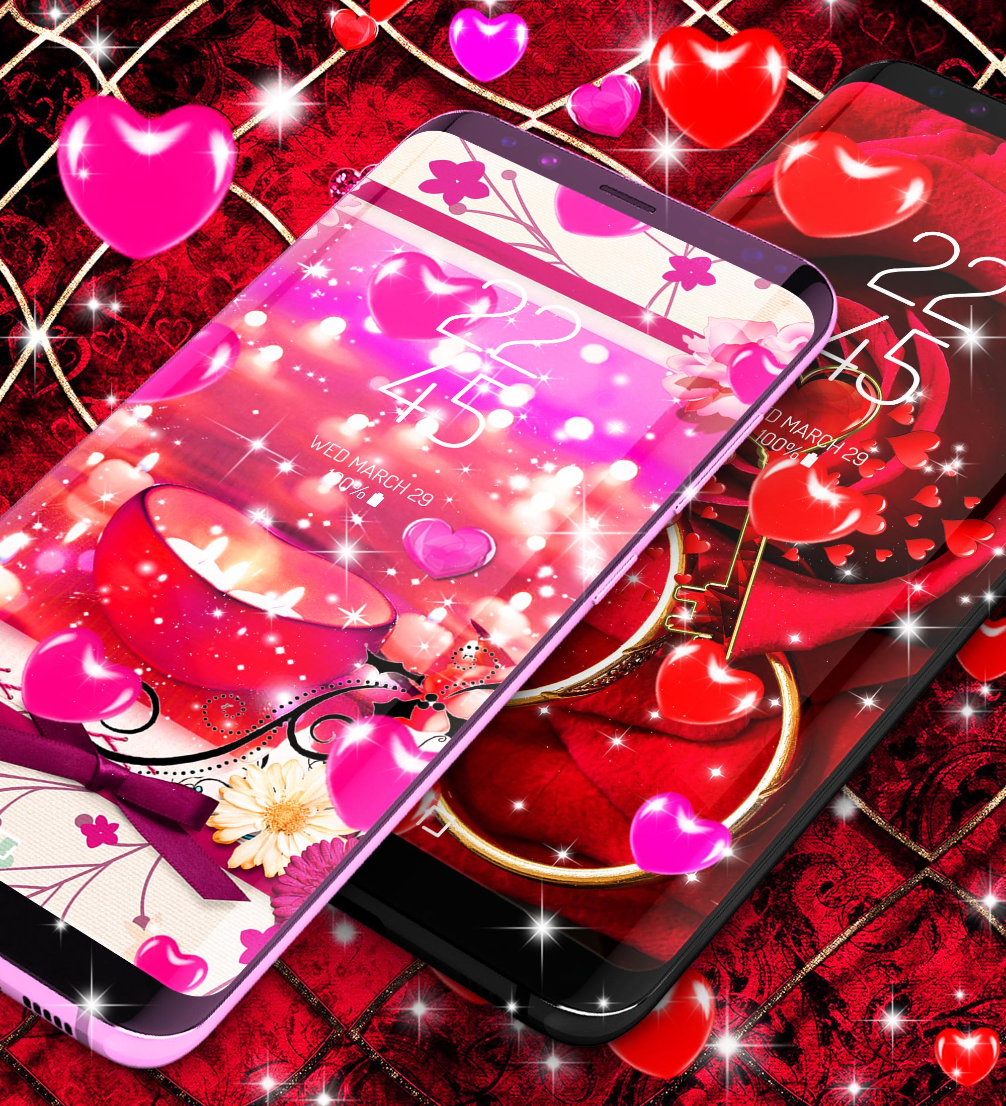 اسکرین شات 4 برنامه Romantic live wallpaper
