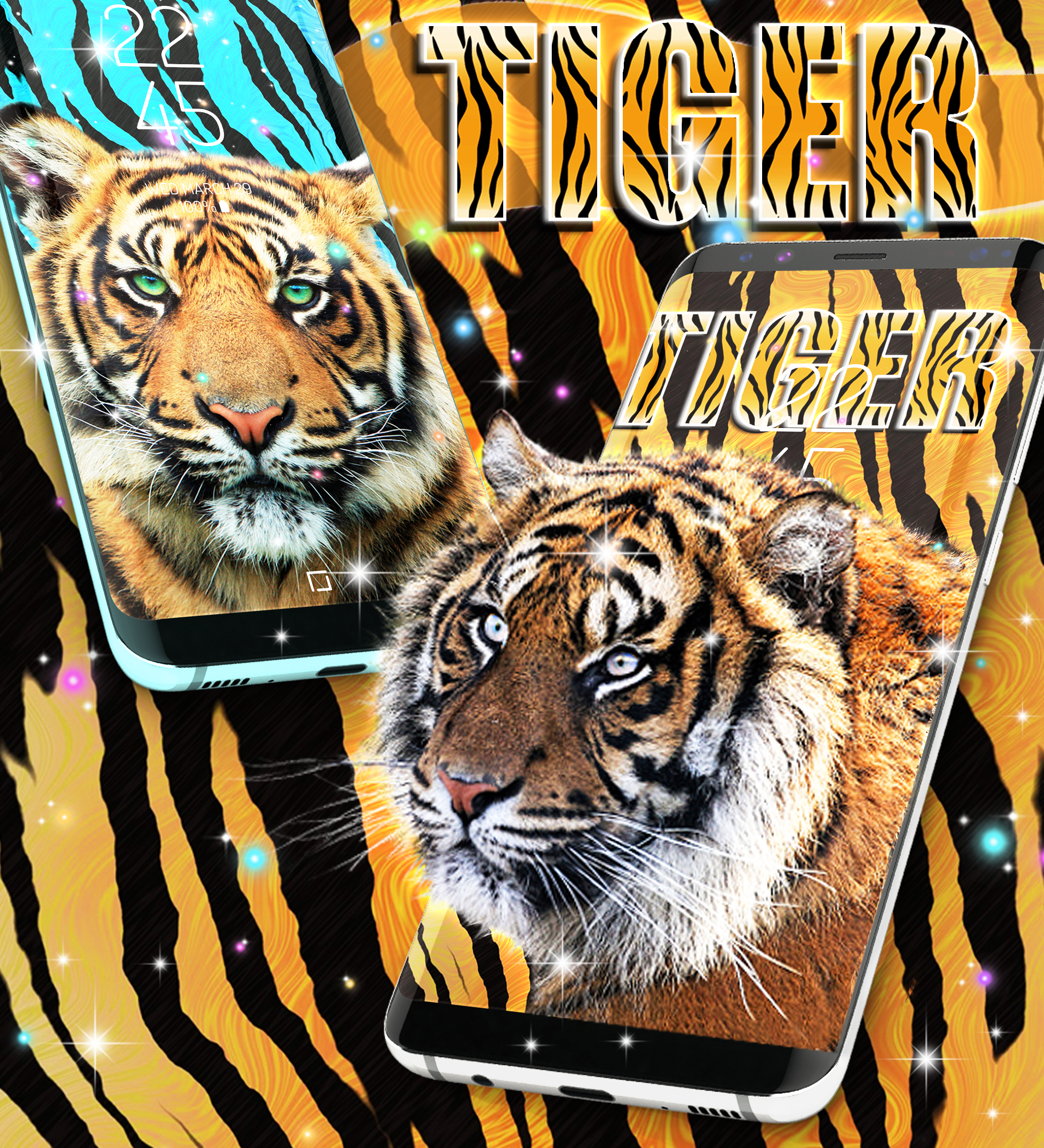 اسکرین شات 3 برنامه Tiger live wallpaper