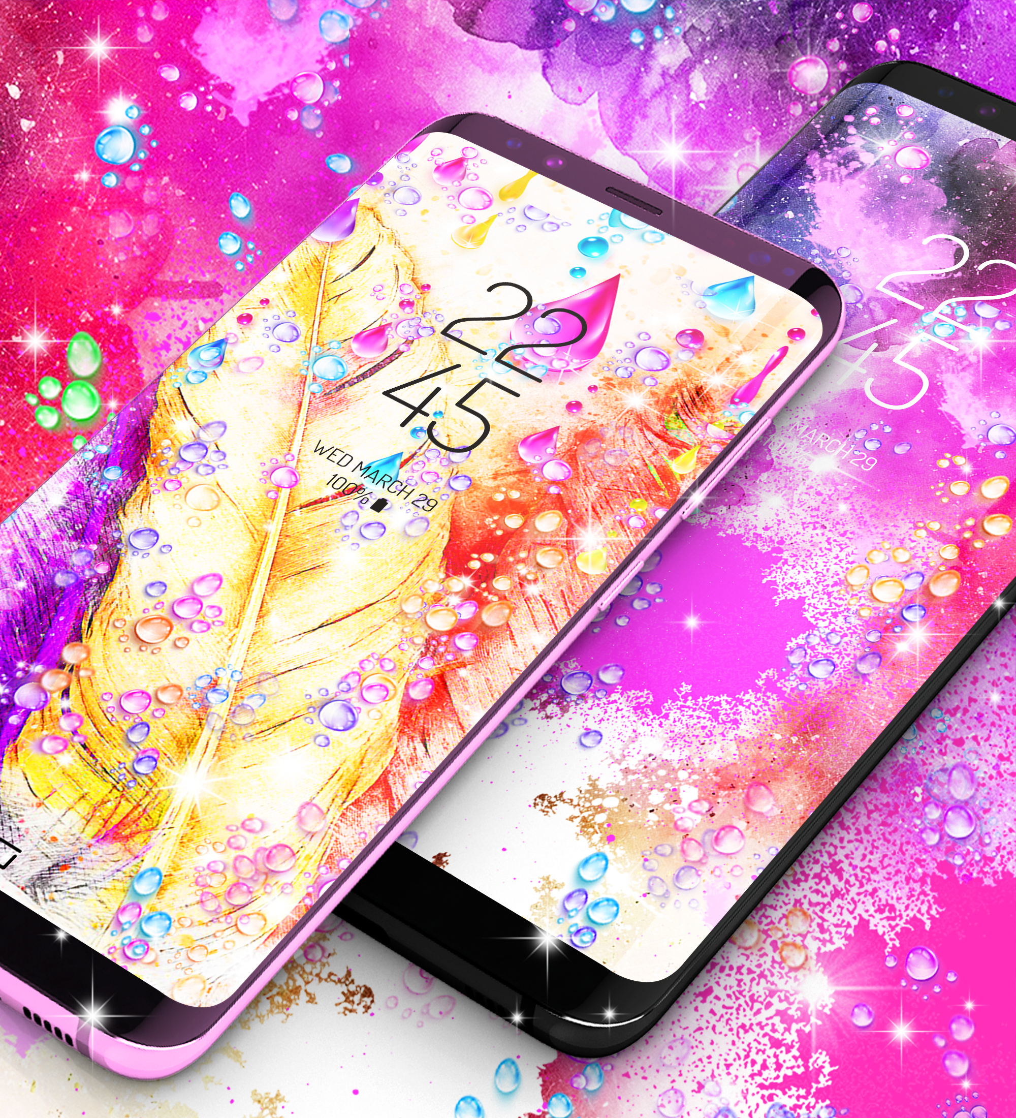 اسکرین شات 7 برنامه Watercolor live wallpapers