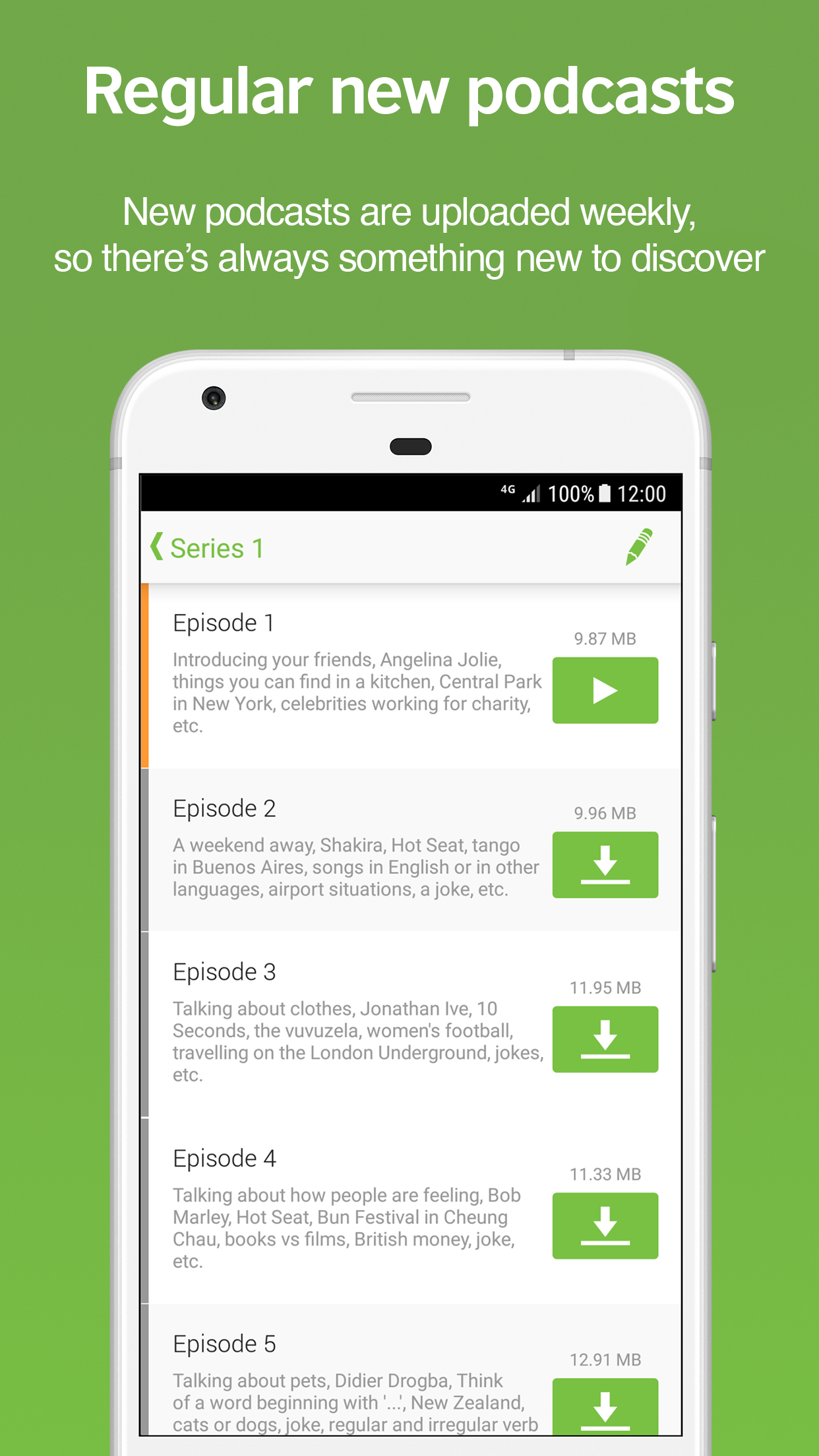 اسکرین شات 2 برنامه LearnEnglish Podcasts