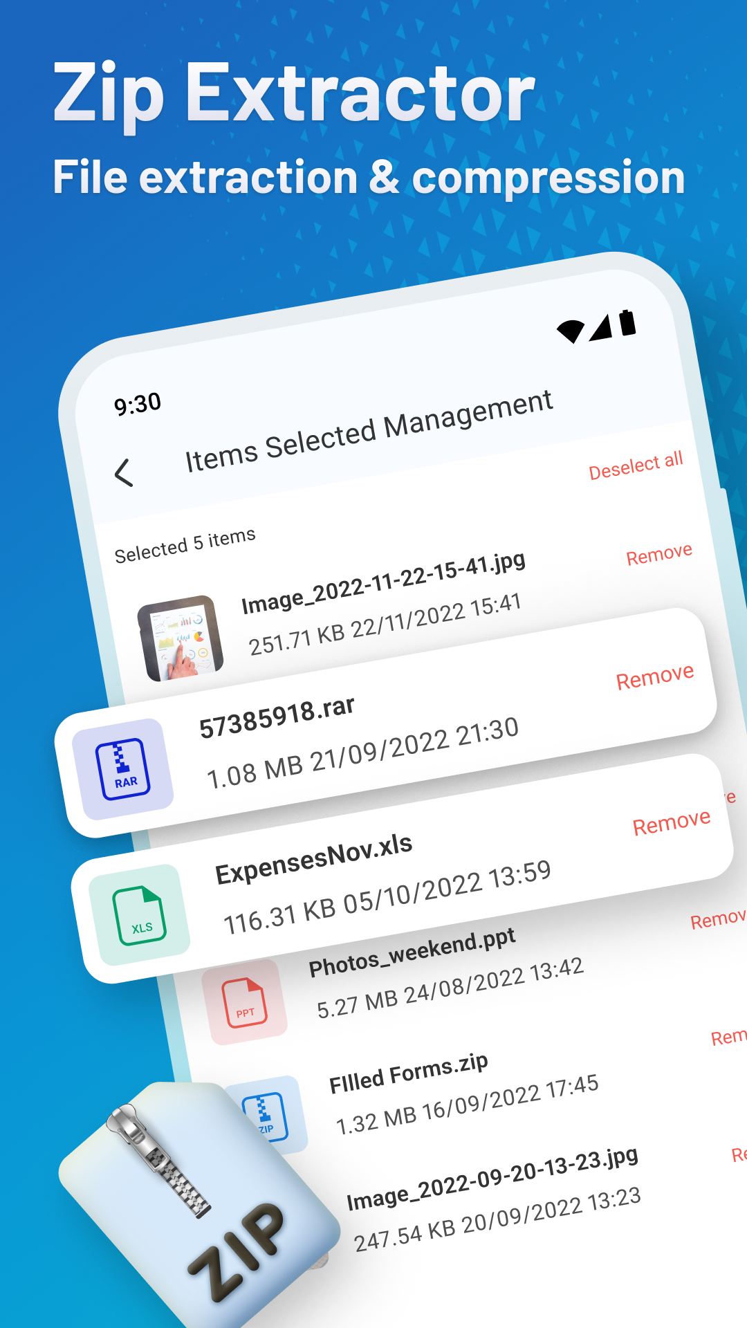 اسکرین شات 4 برنامه Zip Extractor - UnZIP & UnRAR