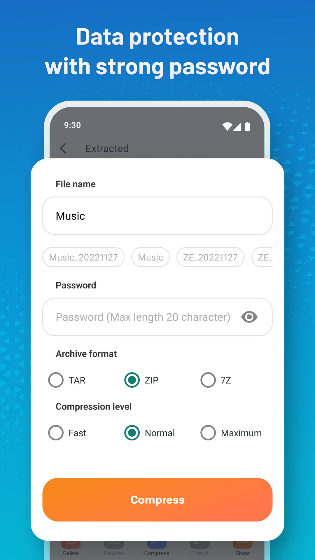 اسکرین شات 8 برنامه Zip Extractor - UnZIP & UnRAR