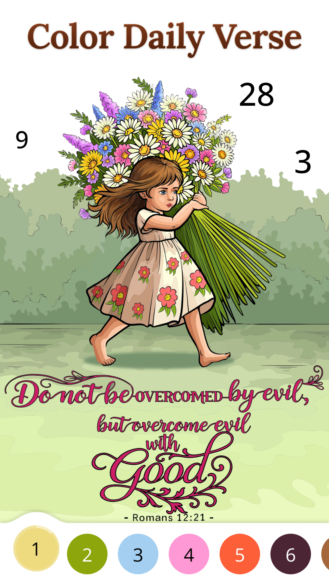 اسکرین شات 5 بازی Bible Coloring Paint By Number