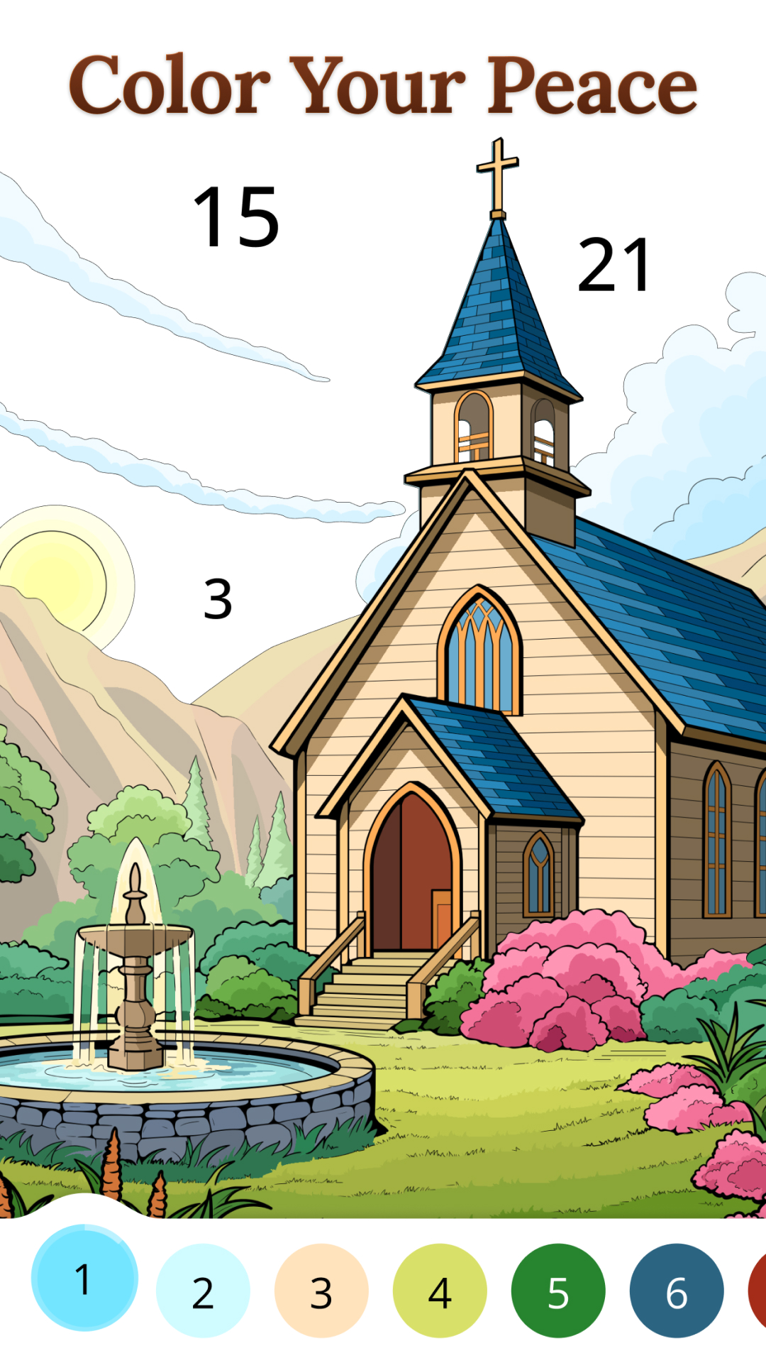 اسکرین شات 7 بازی Bible Coloring Paint By Number