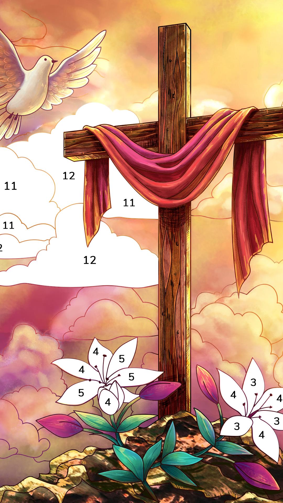 اسکرین شات 2 بازی Bible Coloring Paint By Number