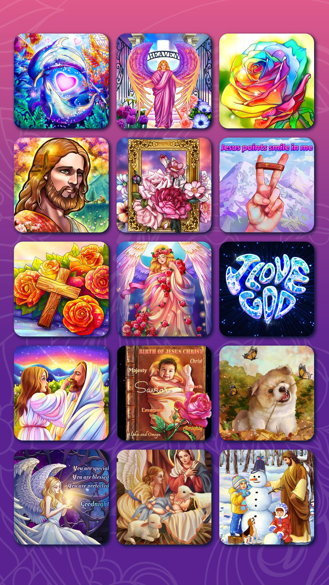 اسکرین شات 7 بازی Bible Coloring Paint By Number