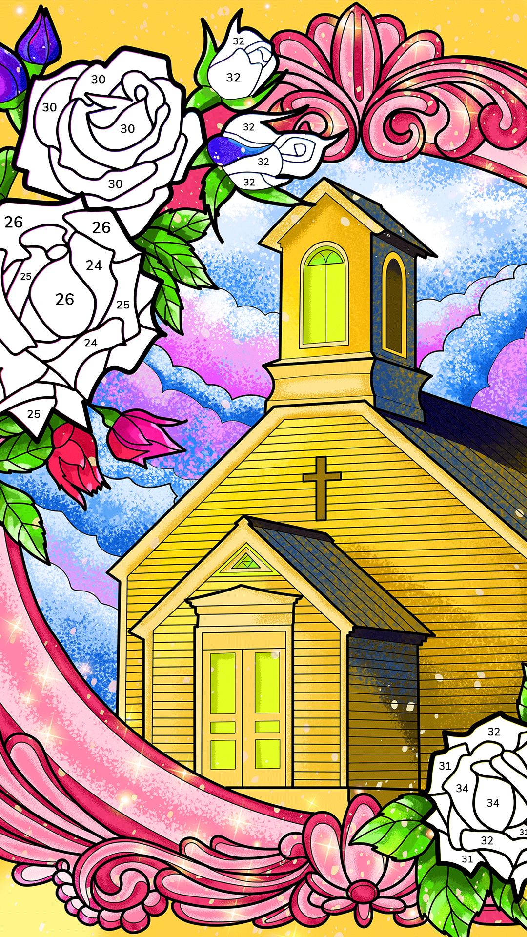 اسکرین شات 6 بازی Bible Coloring Paint By Number