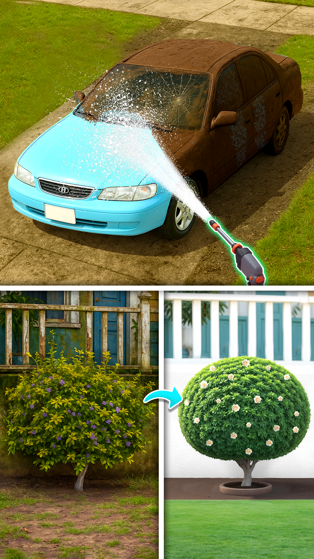 اسکرین شات 1 بازی Home ASMR Makeover: Wash Games