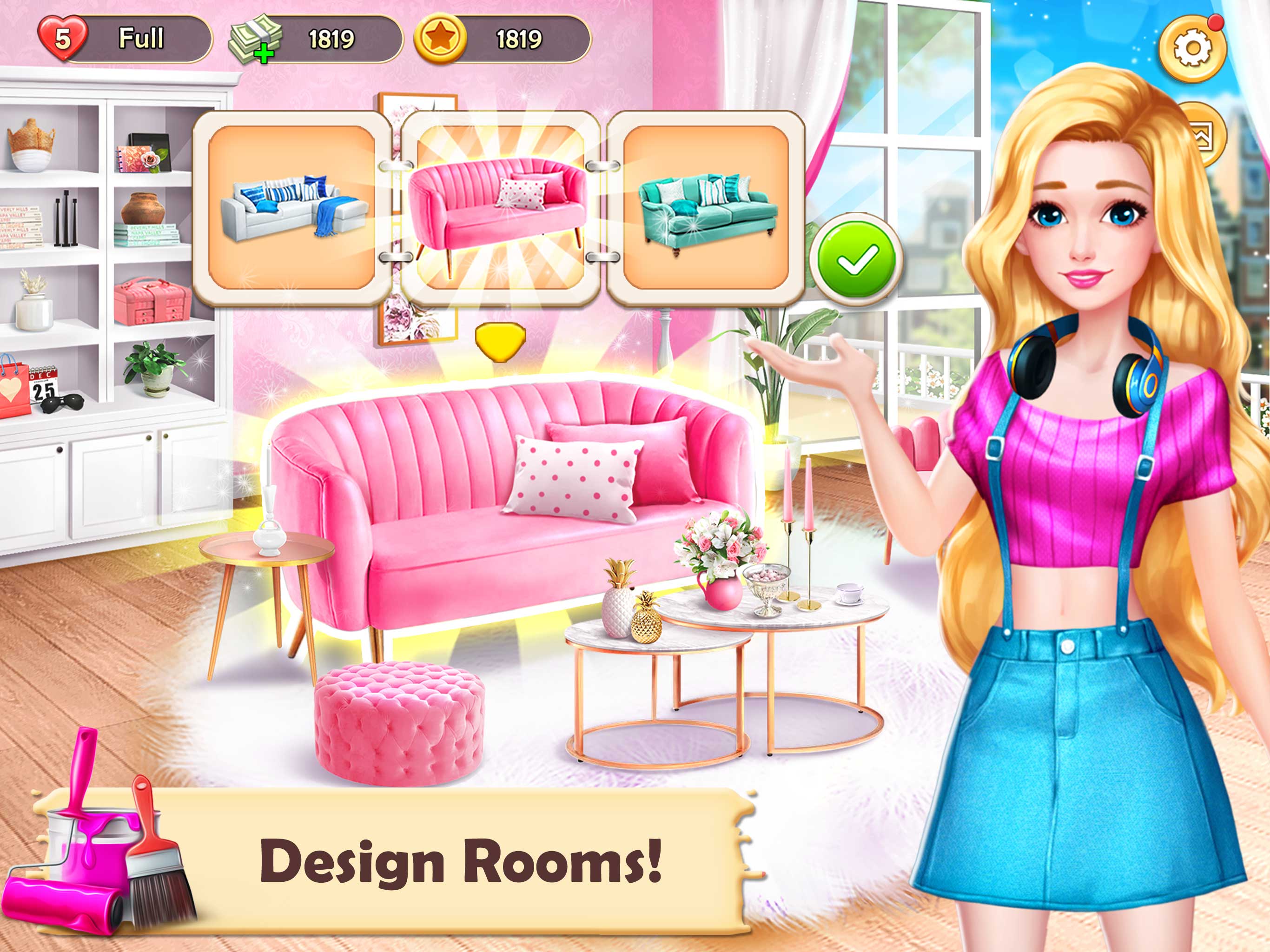 دانلود بازی Home Design Dream House Games for Girls برای اندروید مایکت