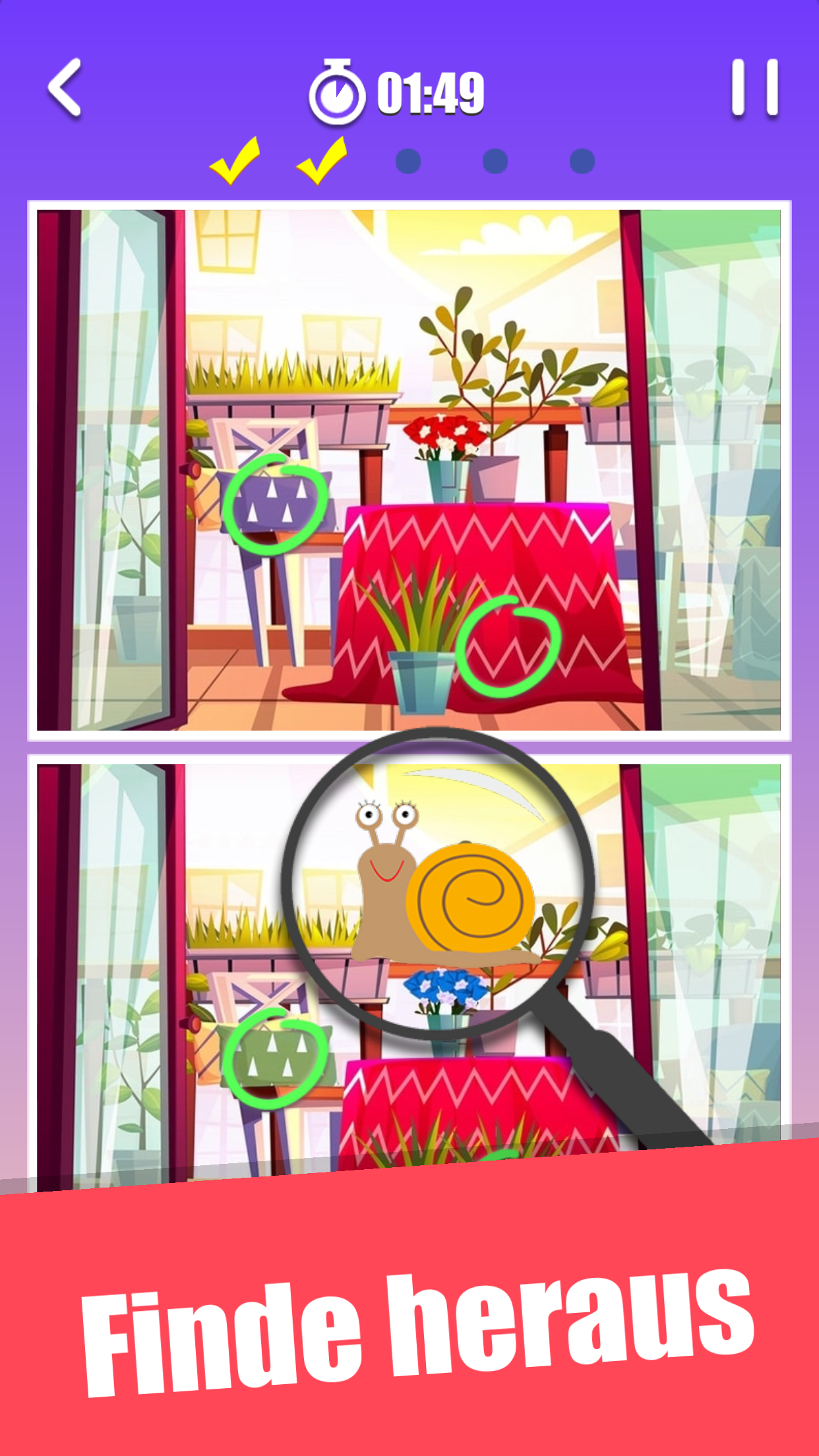 اسکرین شات 3 بازی Find The Differences 500 Home