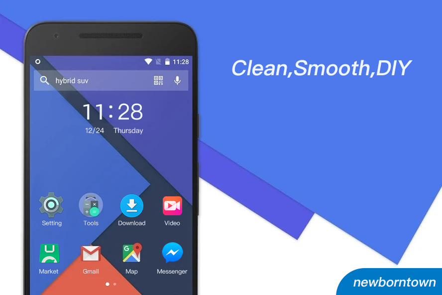 اسکرین شات 1 برنامه Solo Launcher-Clean,Smooth,DIY