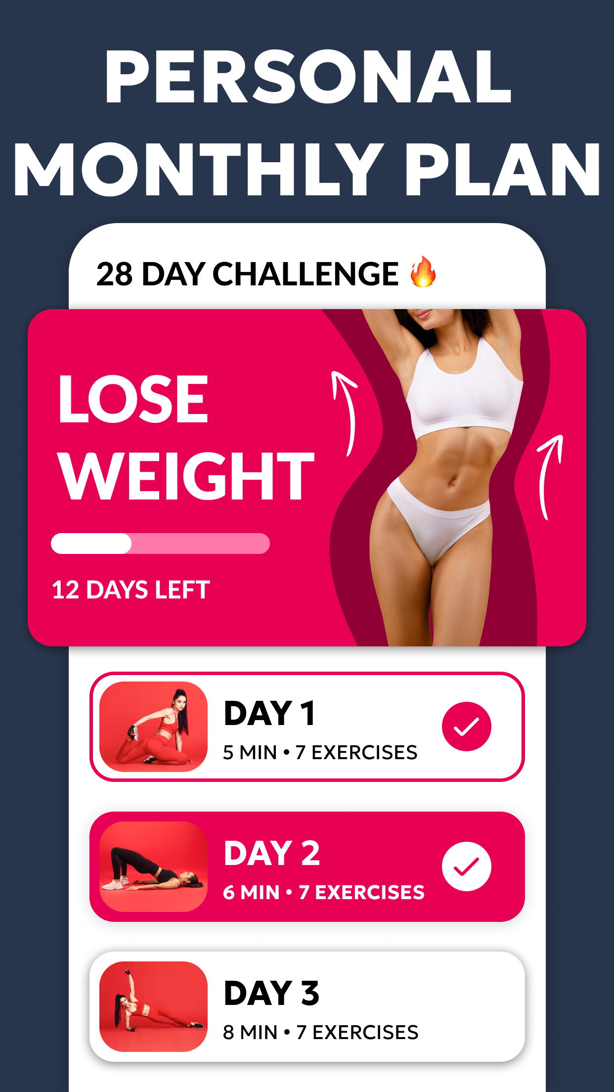 اسکرین شات 1 برنامه Home Workouts for Women