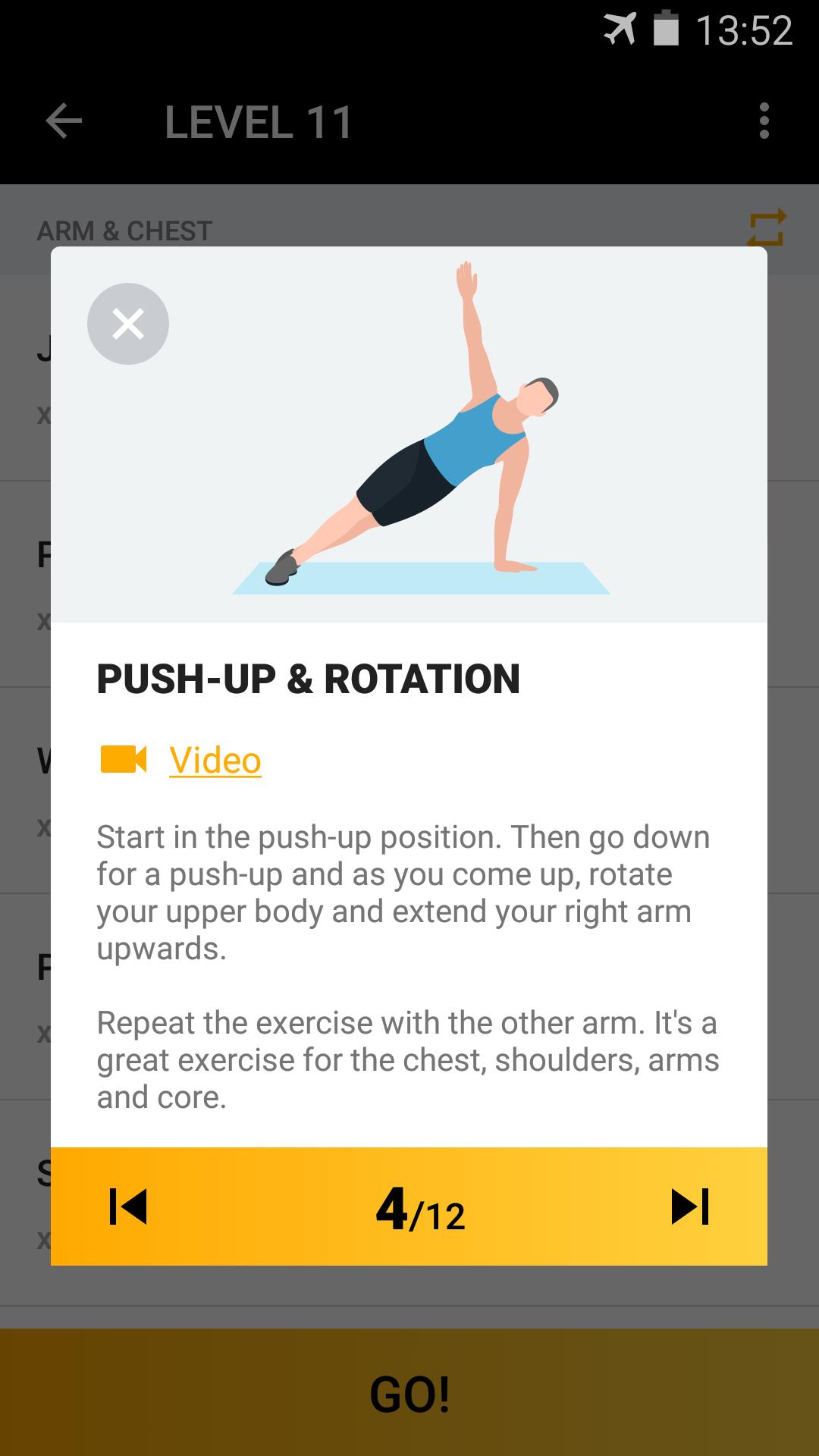 اسکرین شات 4 برنامه Home Workout for Men