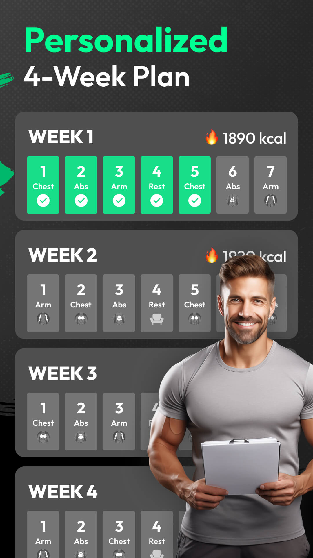 اسکرین شات 2 برنامه Home Workout App: Fitness