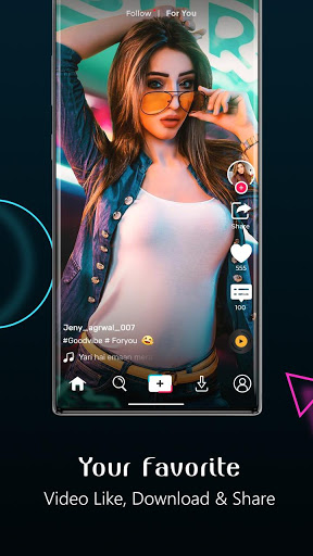 اسکرین شات 2 برنامه Tok Tok India : Short Video Maker & Sharing App