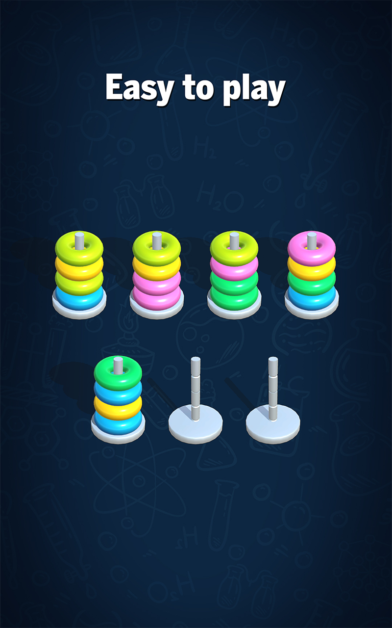 اسکرین شات 2 بازی Hoop Sort Puzzle: Color Ring