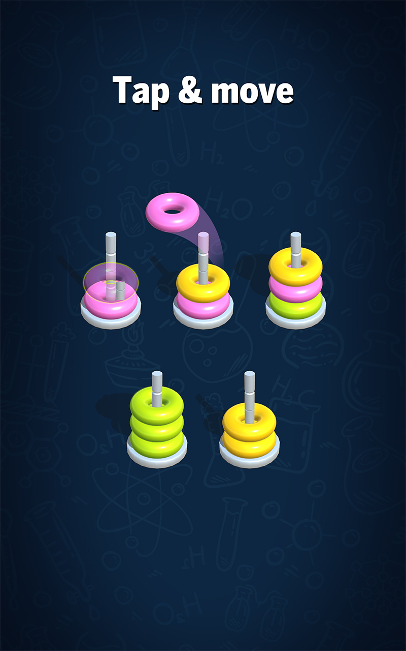 اسکرین شات 1 بازی Hoop Sort Puzzle: Color Ring