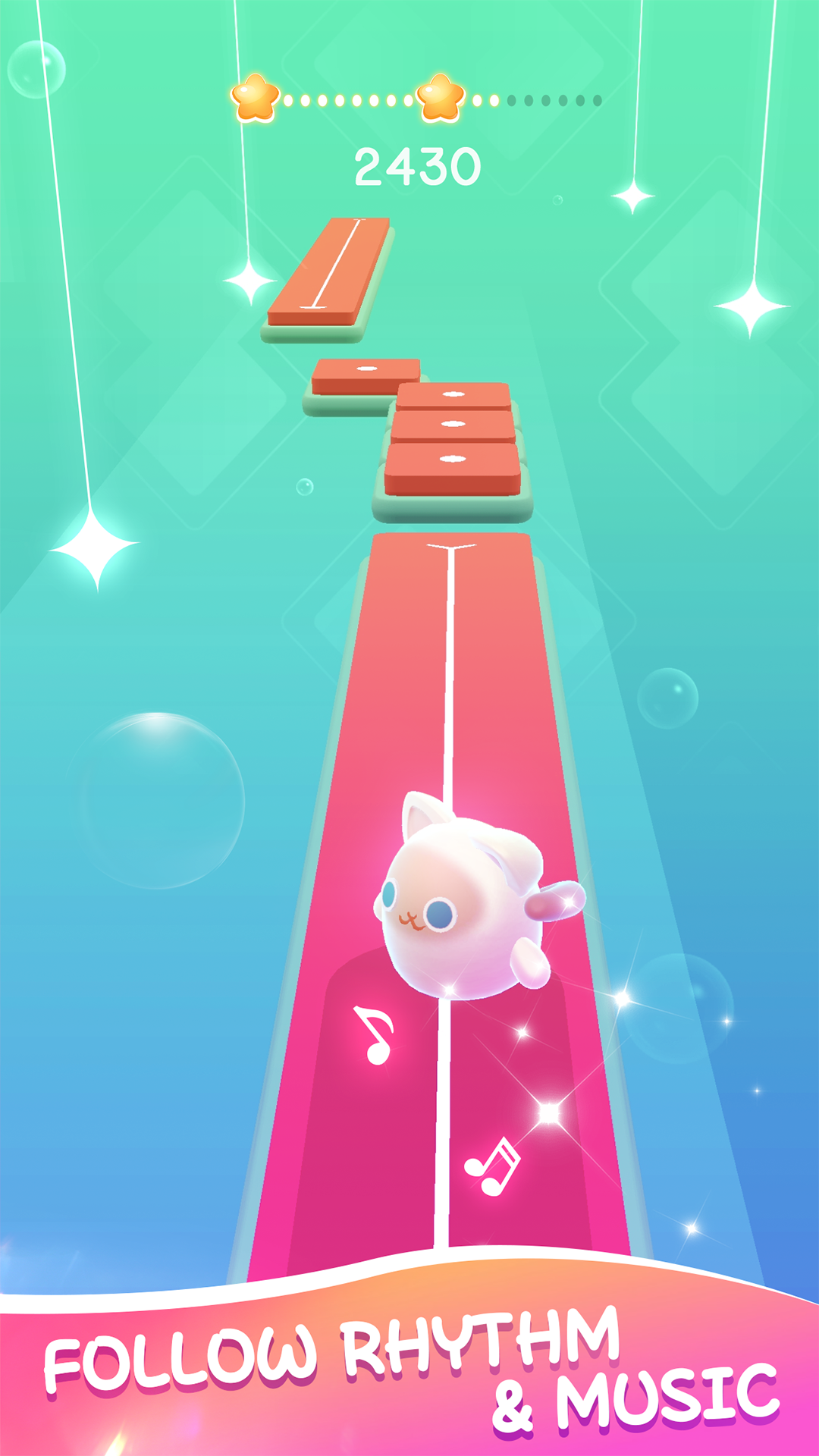 اسکرین شات 2 بازی Meow Hop: Cute Cats & Music