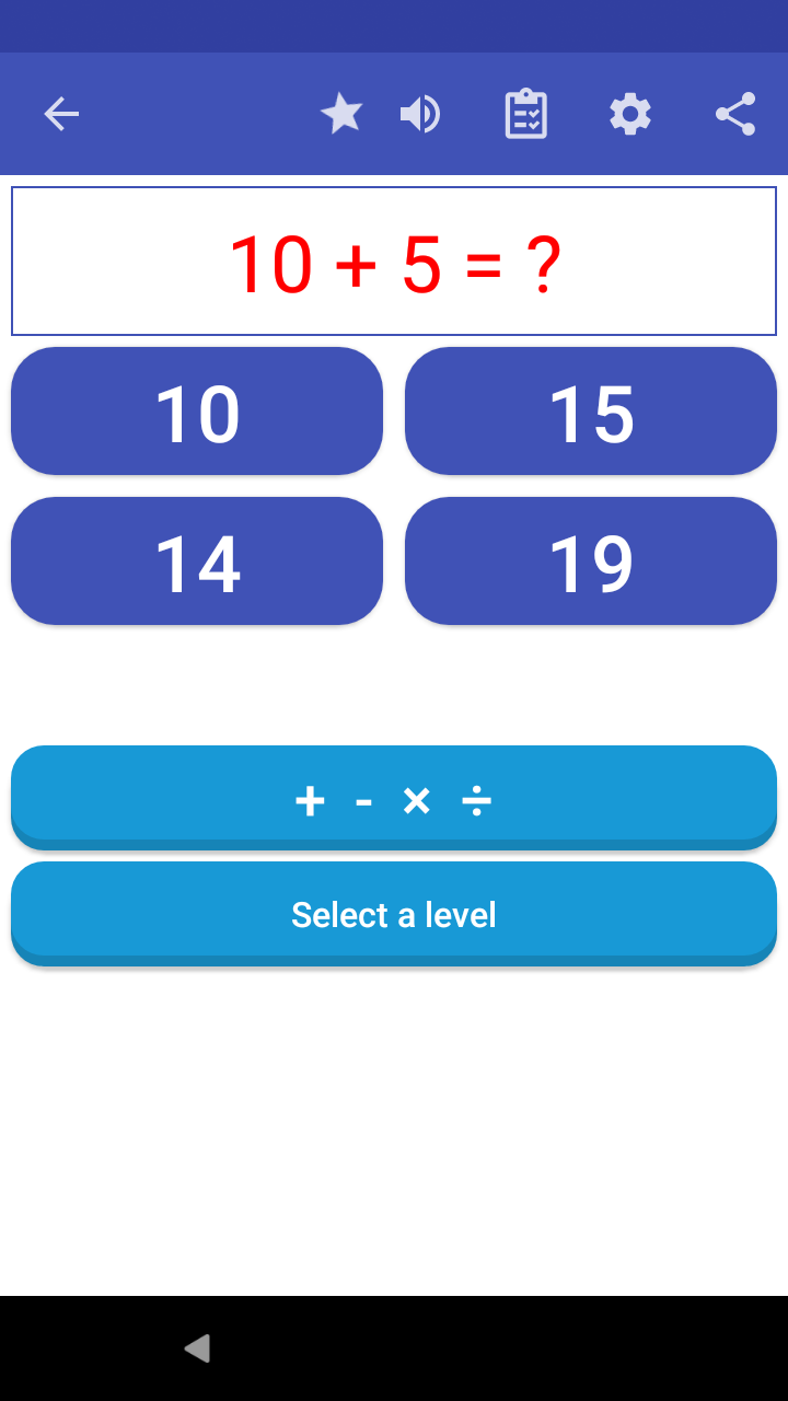 اسکرین شات 1 برنامه Learn Math  - 100 Languages
