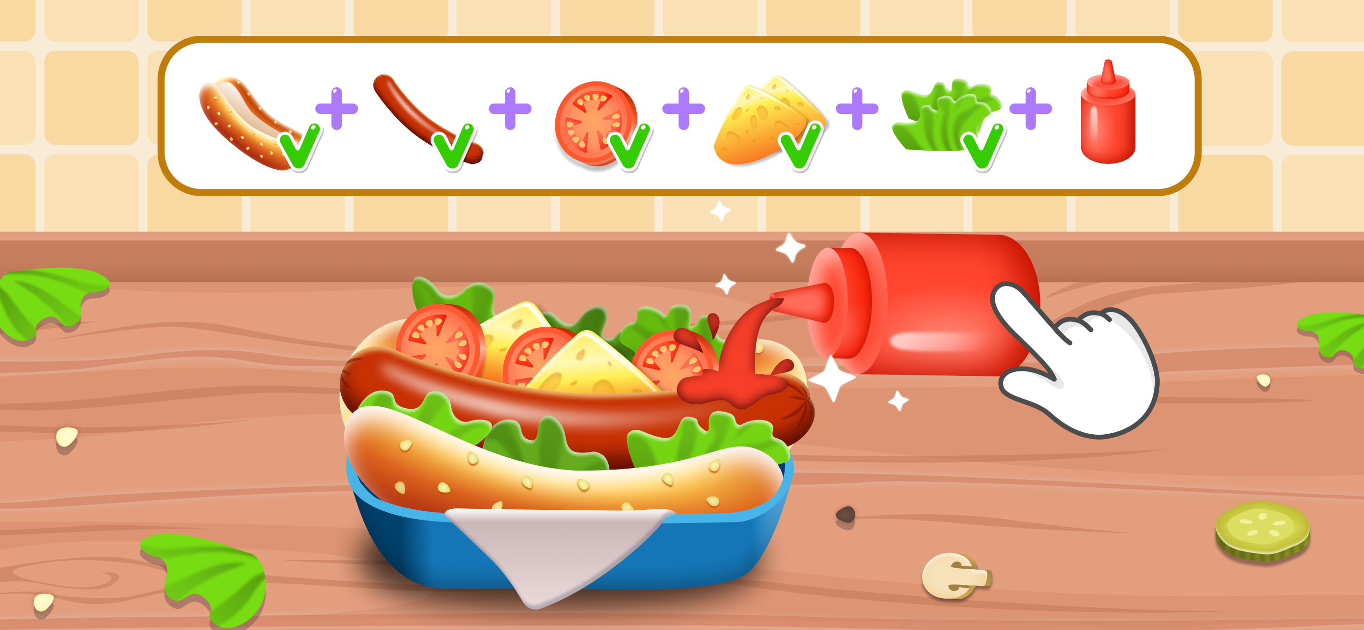 اسکرین شات 1 بازی Hot Dog - Baby Cooking Games