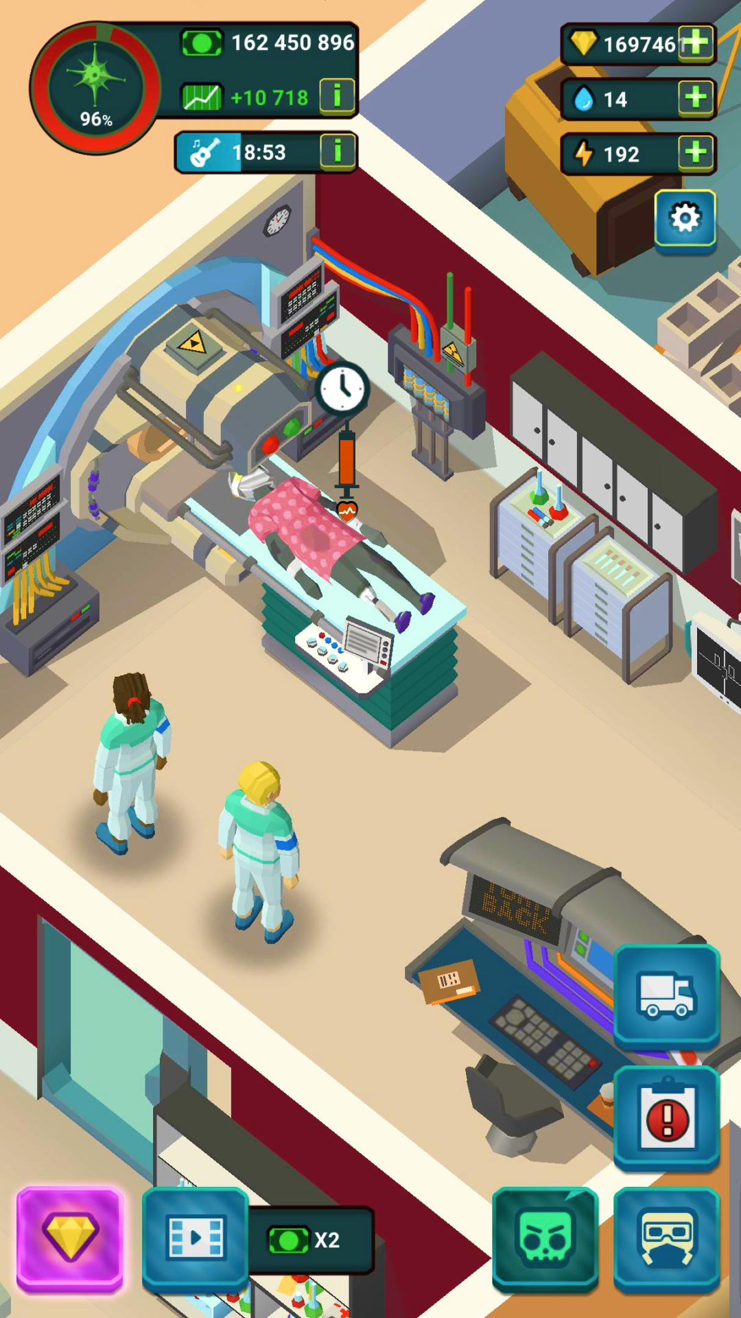 اسکرین شات 7 بازی Zombie Hospital - Idle Tycoon