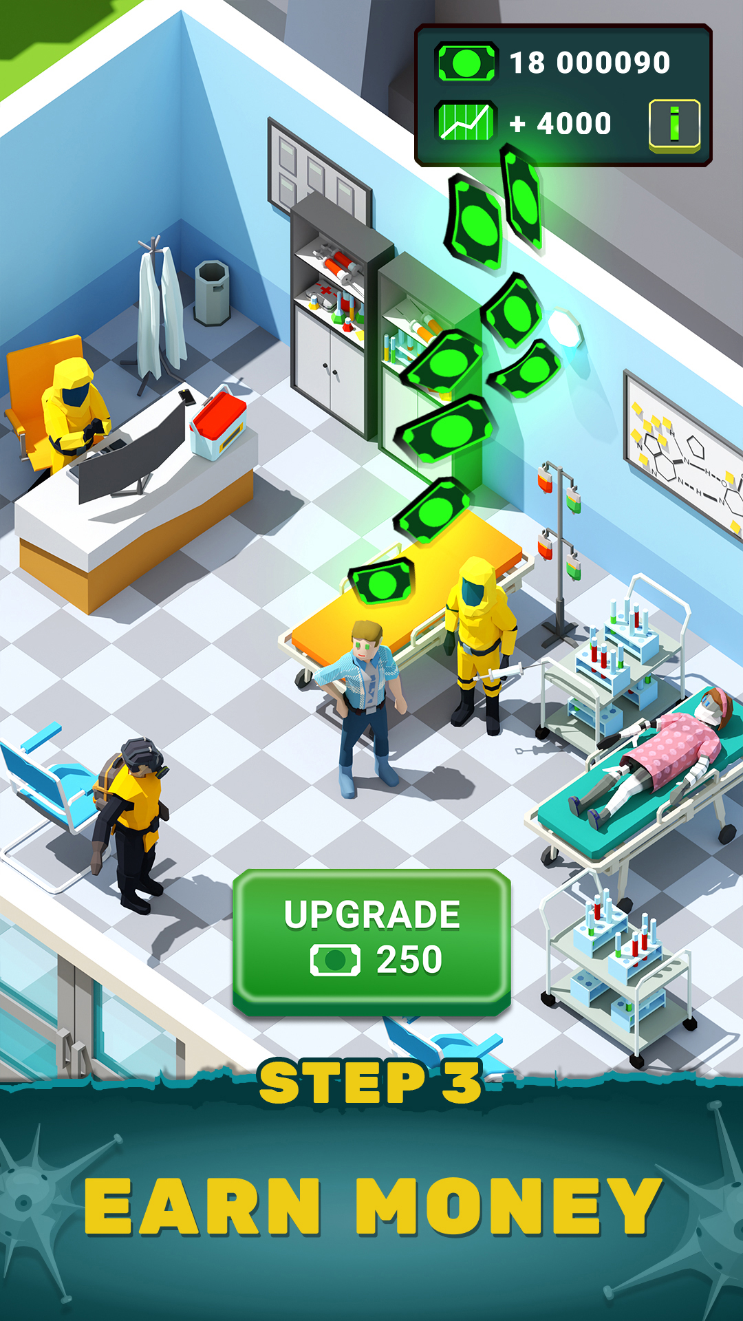 اسکرین شات 3 بازی Zombie Hospital - Idle Tycoon