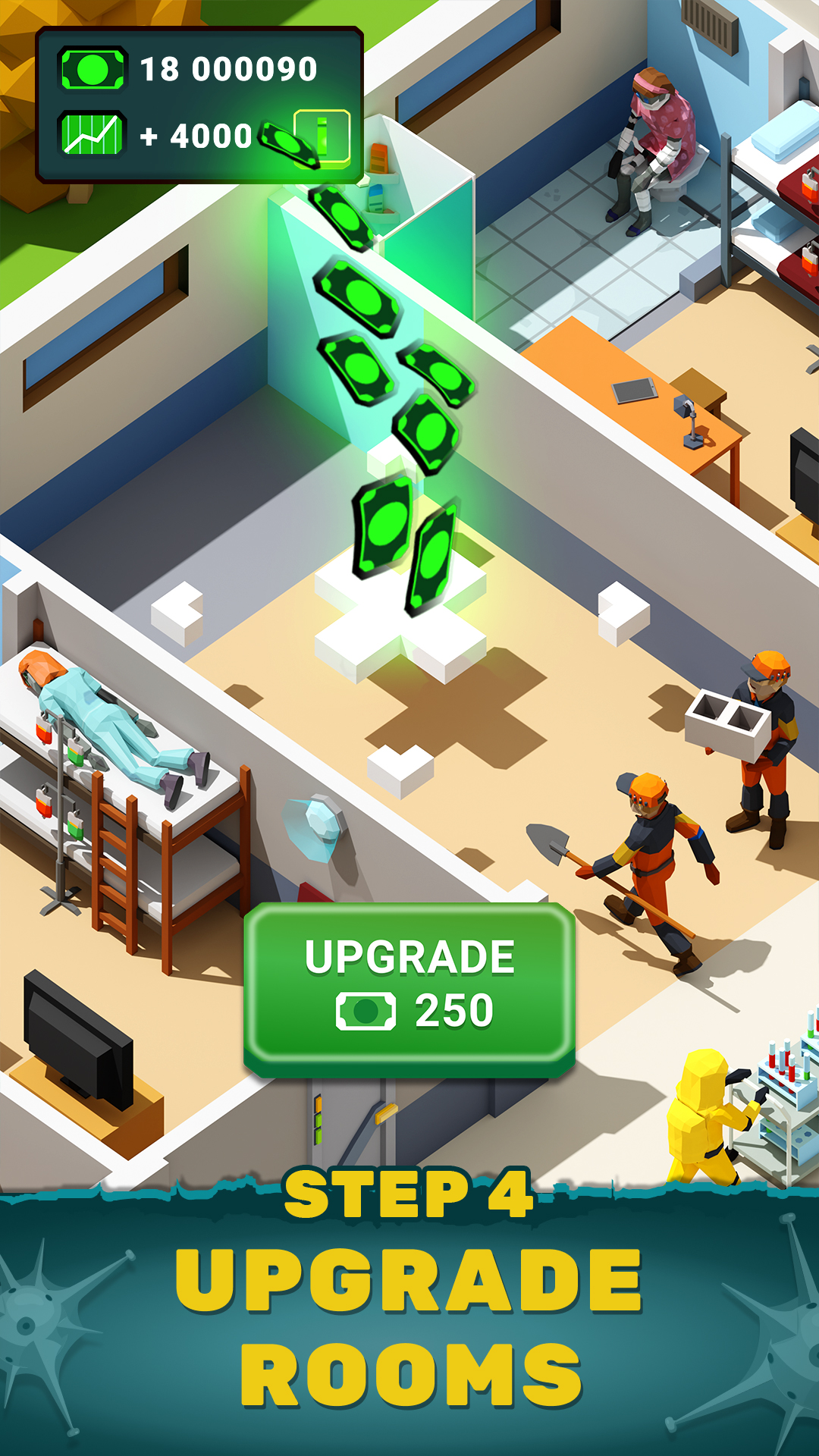 اسکرین شات 4 بازی Zombie Hospital - Idle Tycoon