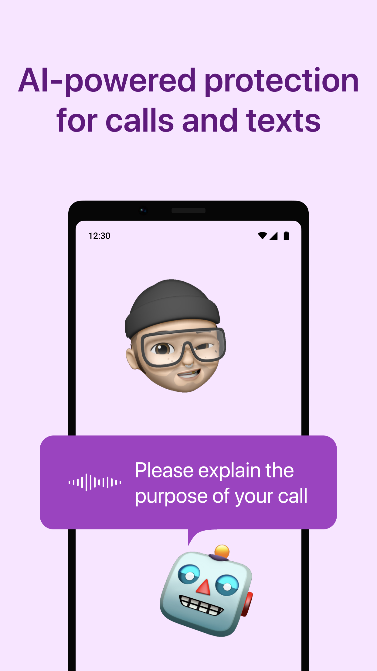 اسکرین شات 1 برنامه Robo Shield Spam Call Blocker