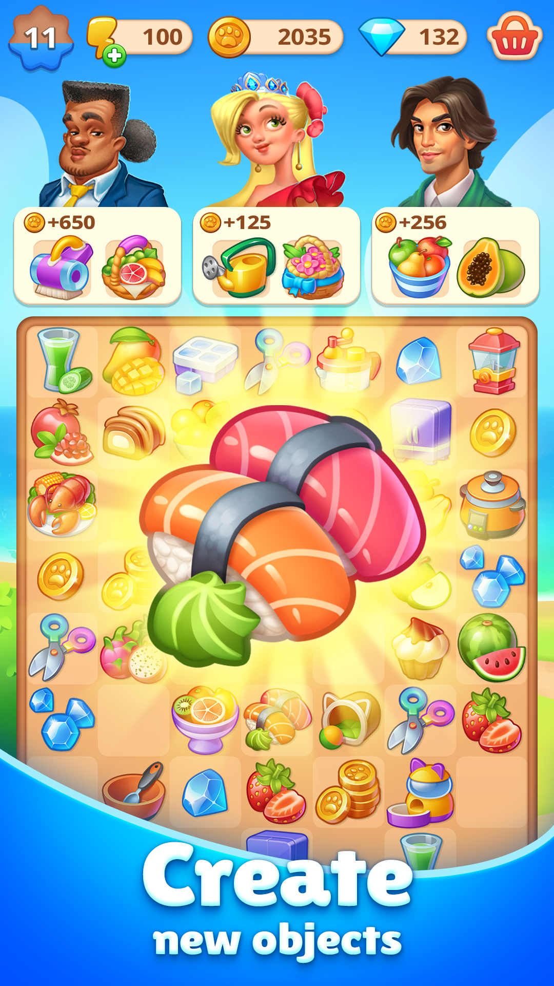 اسکرین شات 1 بازی Happy Town: Merge Adventure