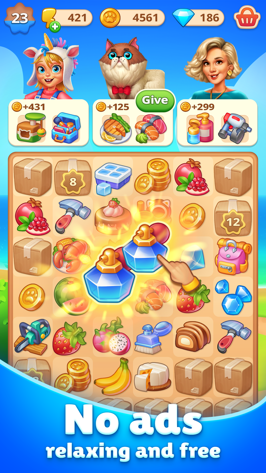 اسکرین شات 5 بازی Happy Town: Merge Adventure