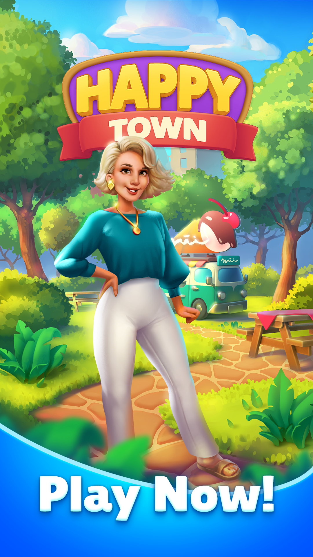 اسکرین شات 6 بازی Happy Town: Merge Adventure