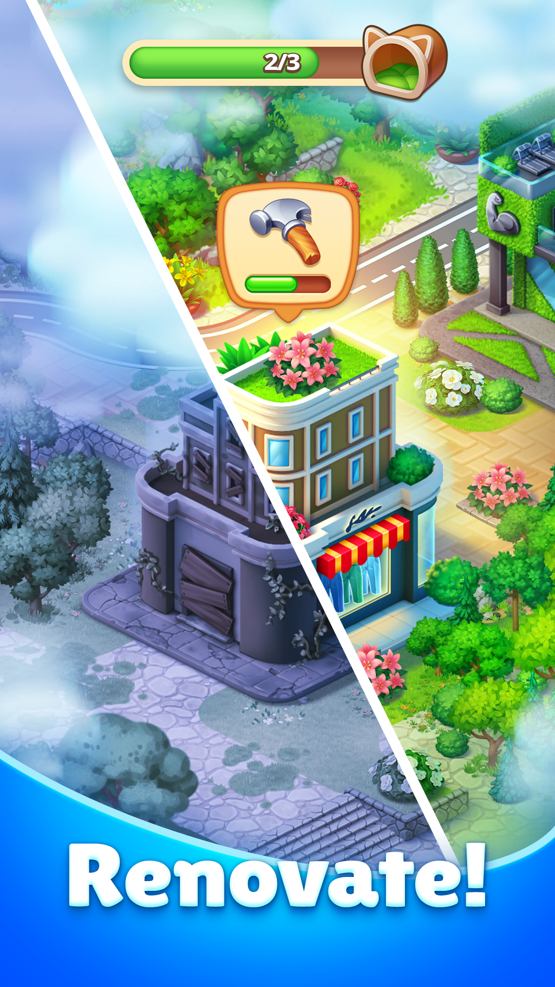 اسکرین شات 3 بازی Happy Town: Merge Adventure