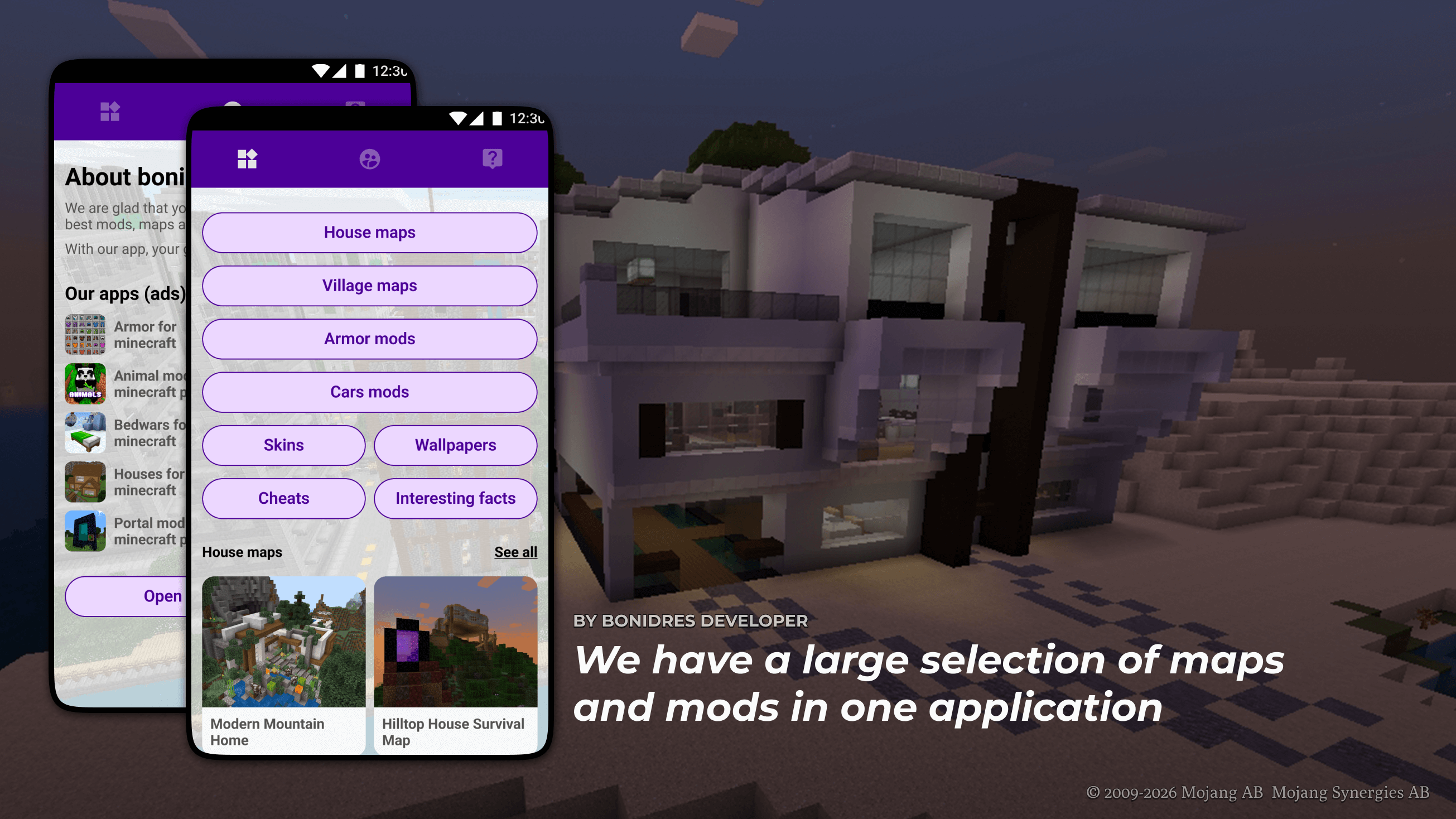 اسکرین شات 2 برنامه House map for minecraft
