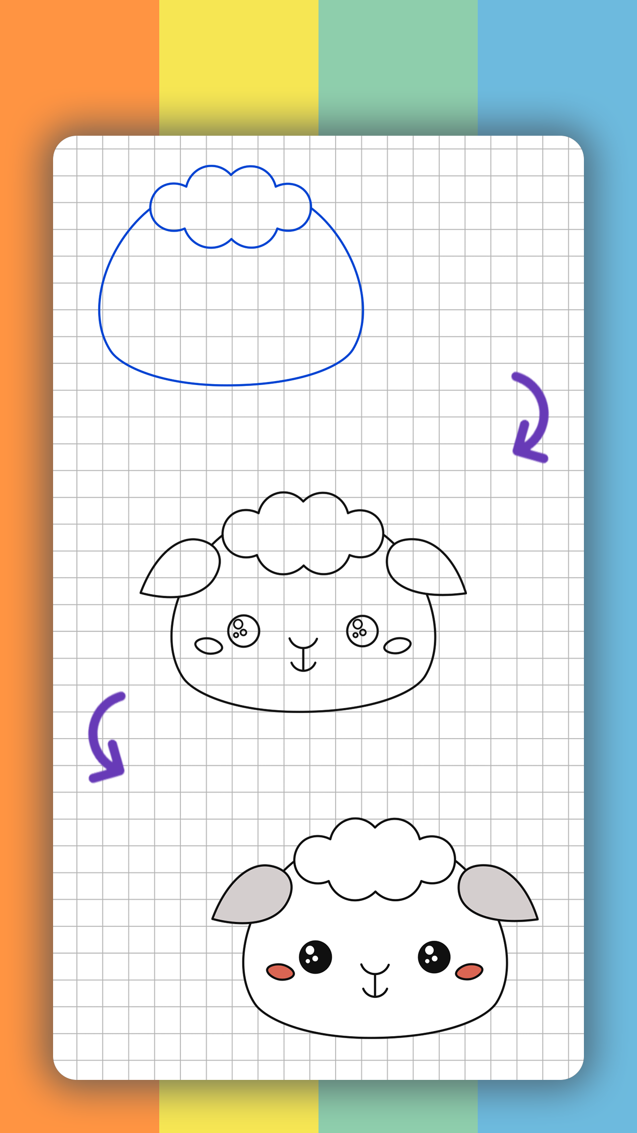 اسکرین شات 8 برنامه How to draw cute animals