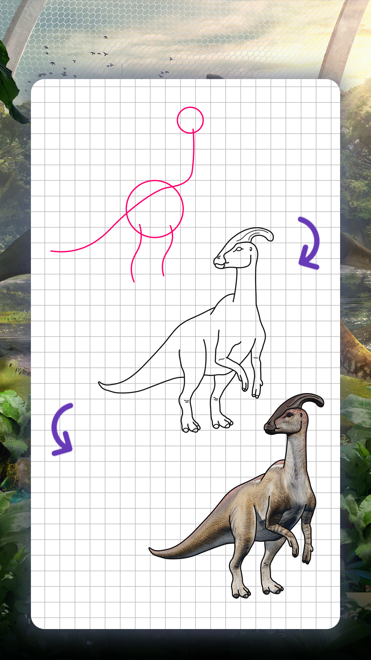 اسکرین شات 7 برنامه How to draw dinosaurs by steps
