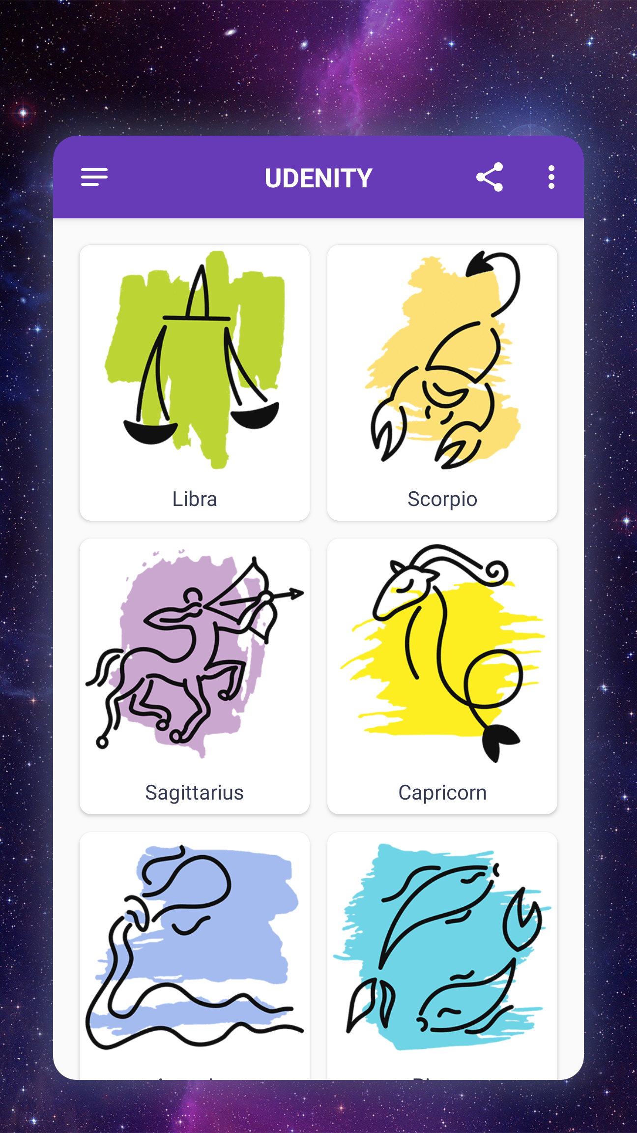 اسکرین شات 3 برنامه How to draw zodiac signs
