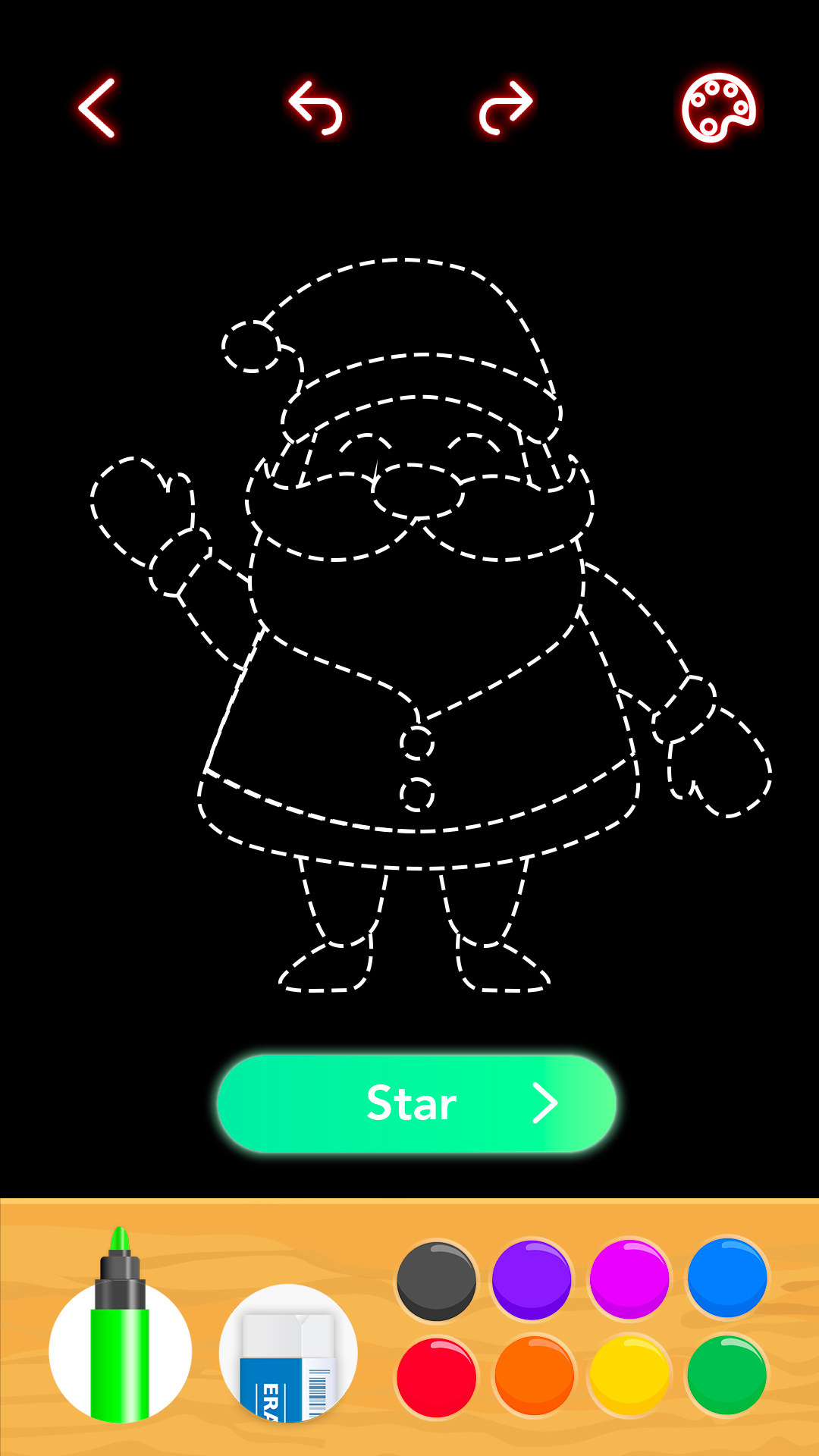 اسکرین شات 4 برنامه Draw Glow Christmas