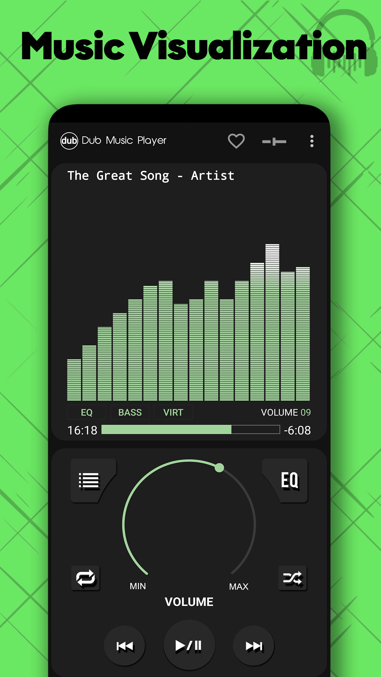 اسکرین شات 4 برنامه Dub Music Player - Mp3 Player