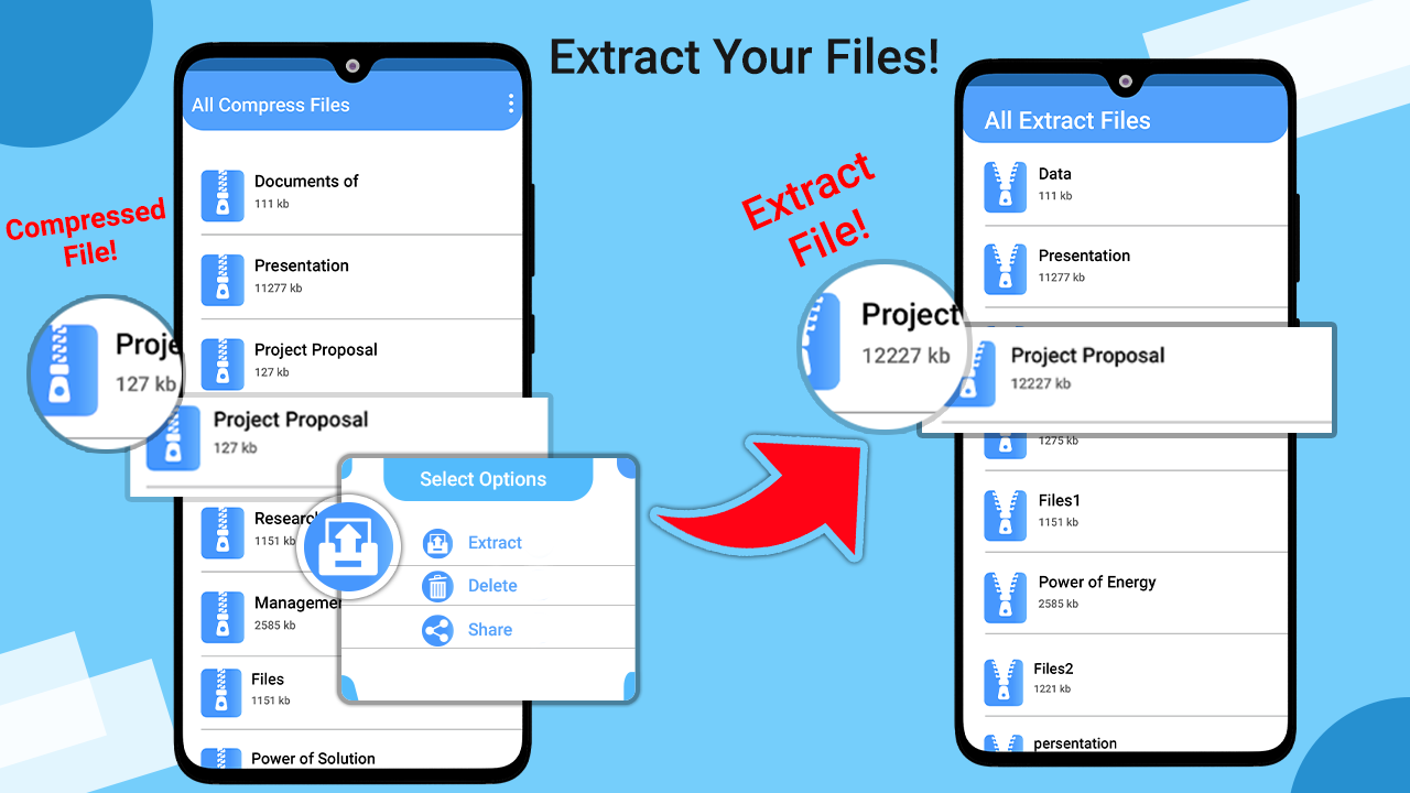 اسکرین شات 7 برنامه Zip File Reader-Unarchive tool