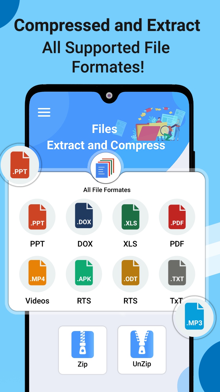 اسکرین شات 3 برنامه Zip File Reader-Unarchive tool