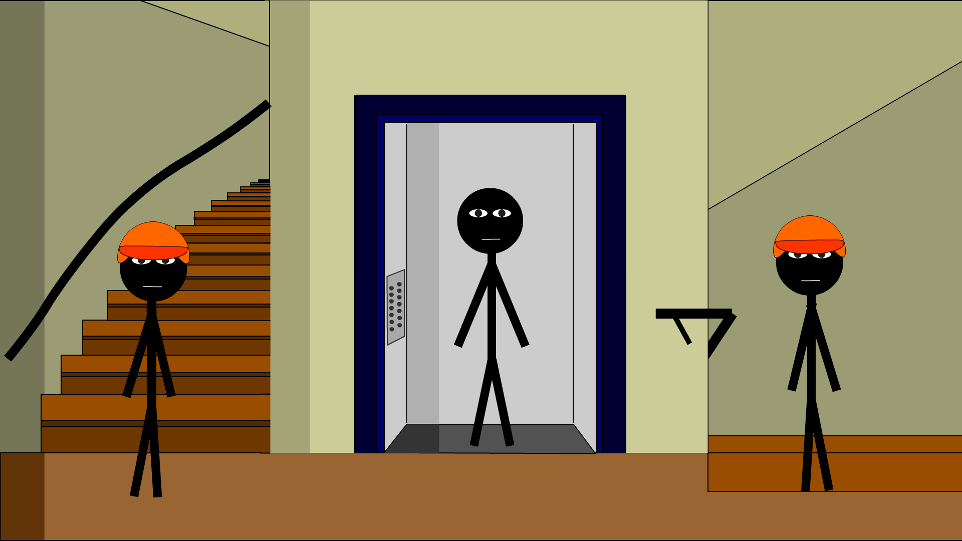اسکرین شات 4 بازی Stickman Escape Lift : Think o